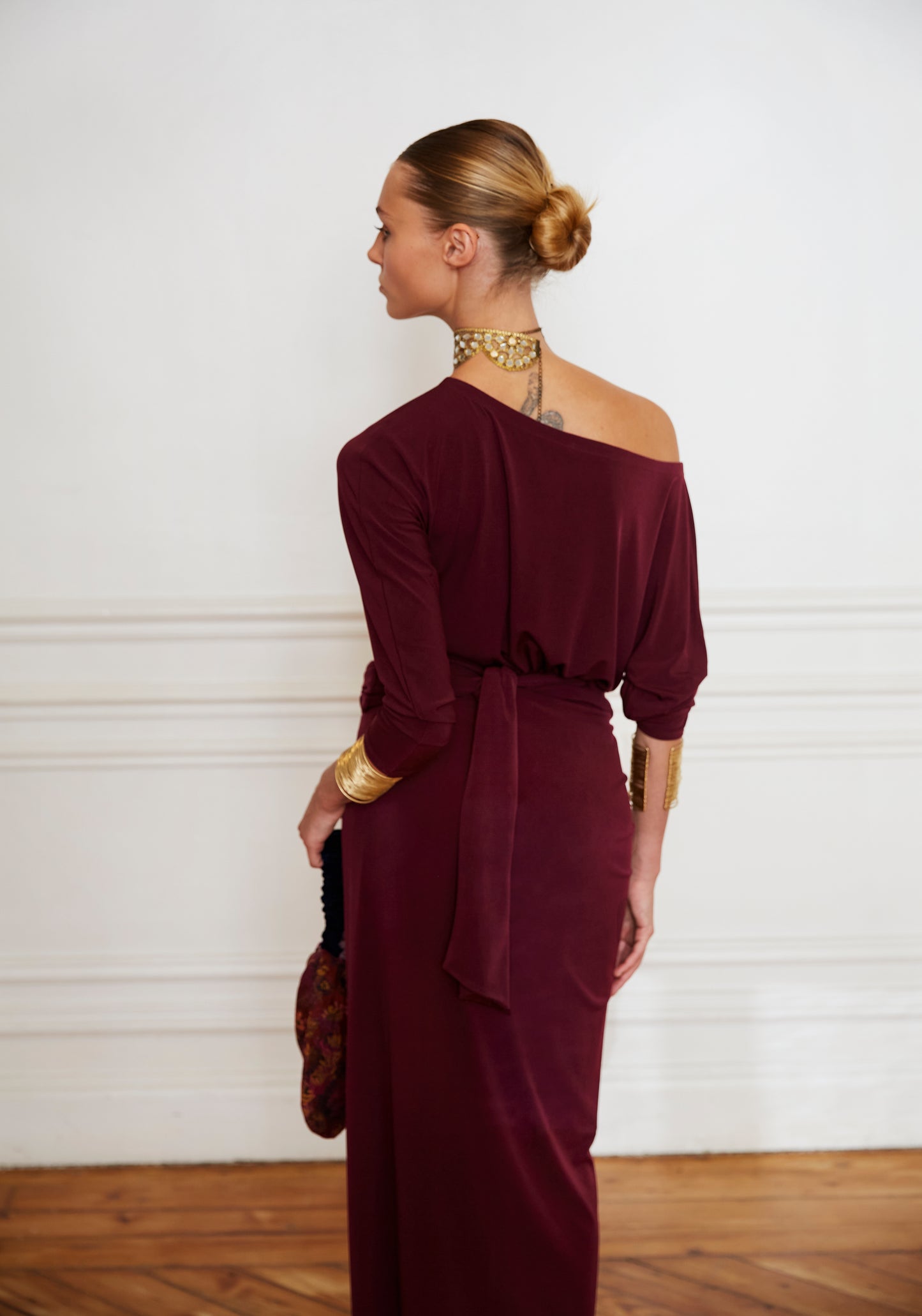 Eggplant Oak Dress