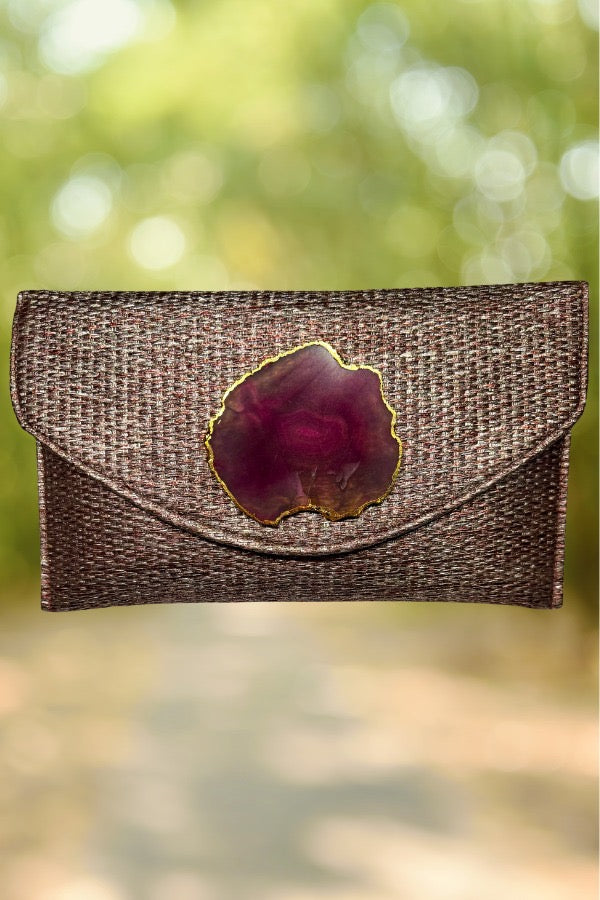 Cartera piedra rosa