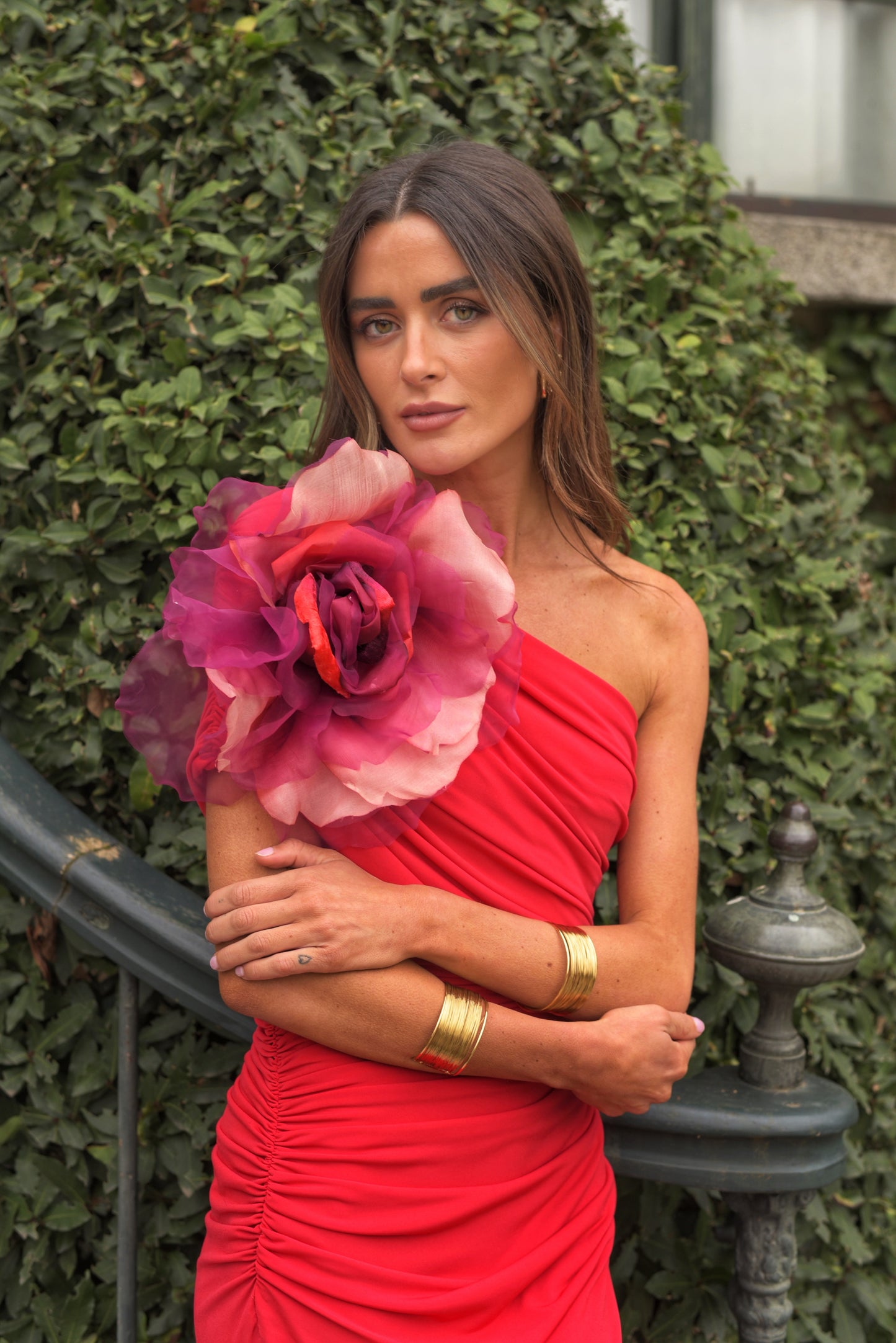 Lady Gardenia red dress