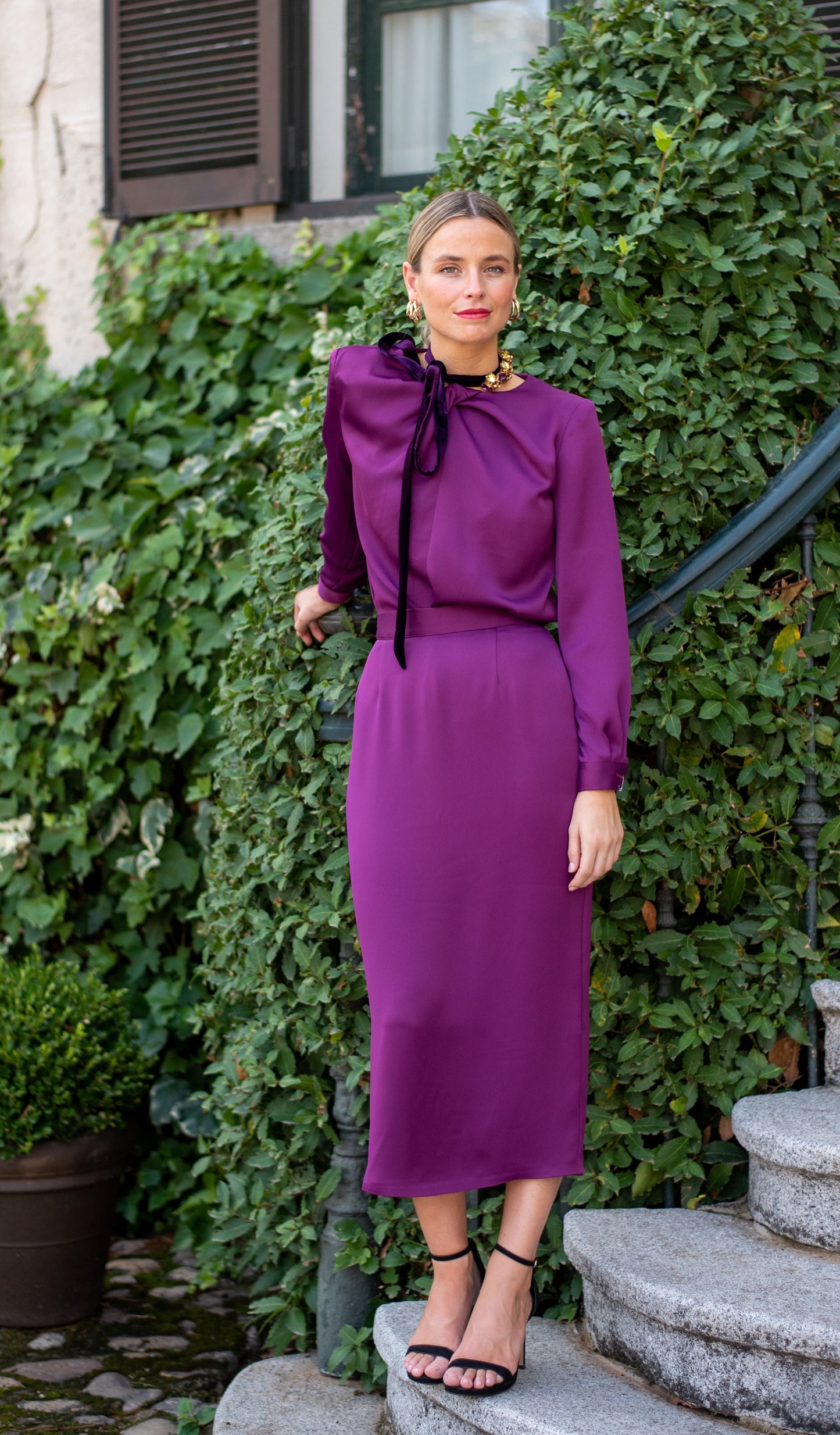 Conjunto Lady Ninfa berenjena