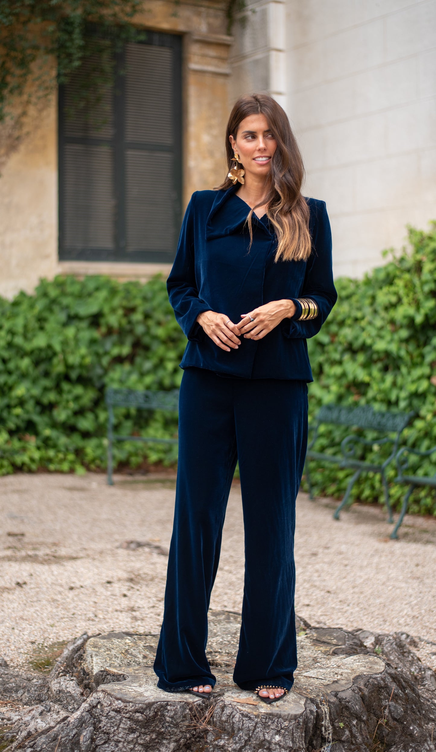 Traje Lady Faisán marino