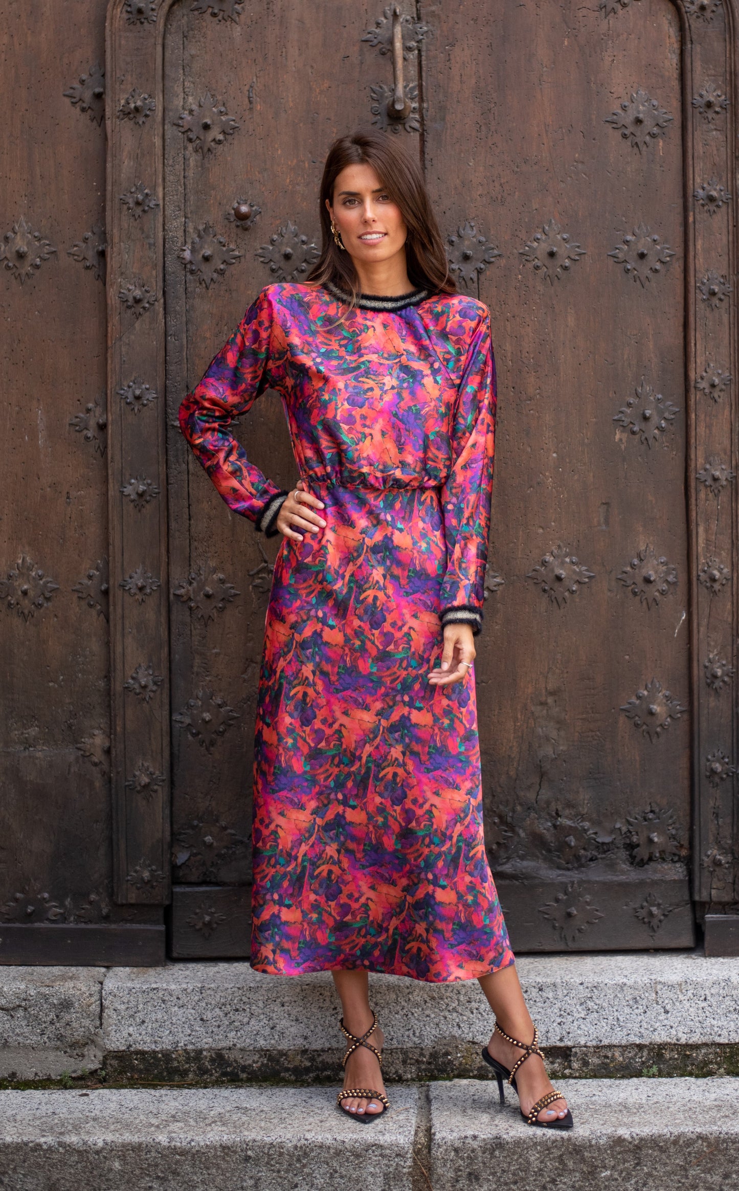 Vestido Lady Pico coral
