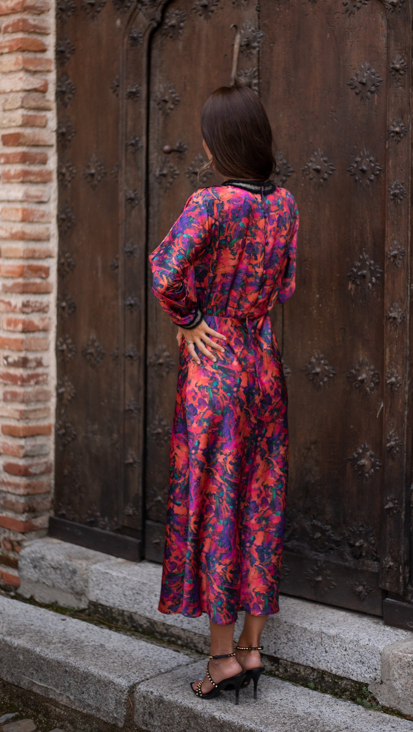 Vestido Lady Pico coral