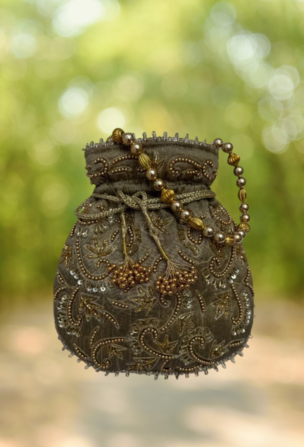 Bolso- Saquito tono verdoso