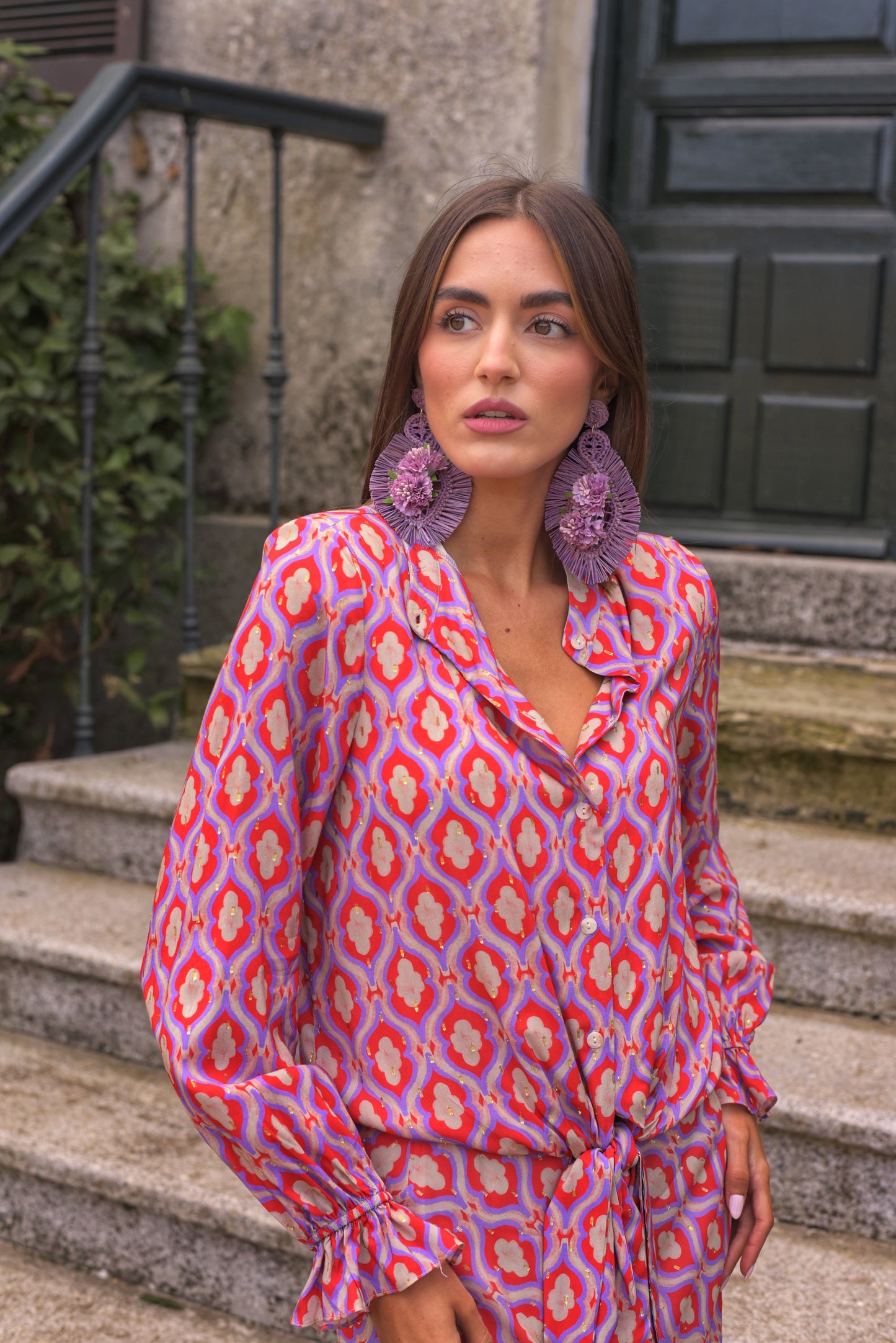 VESTIDO BODA MANNIT CHIMPANCE LILA 2