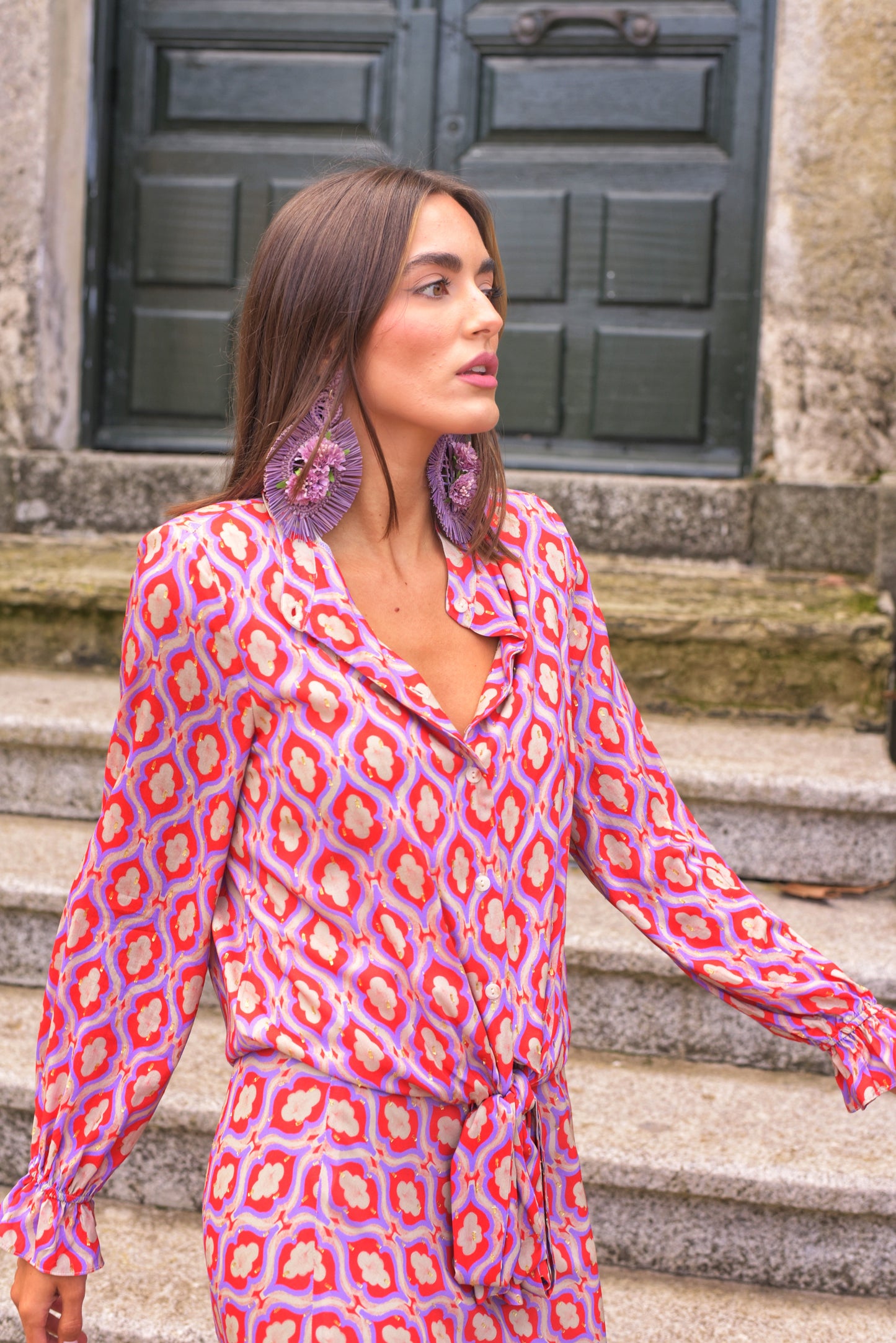 VESTIDO BODA MANNIT CHIMPANCE LILA 4