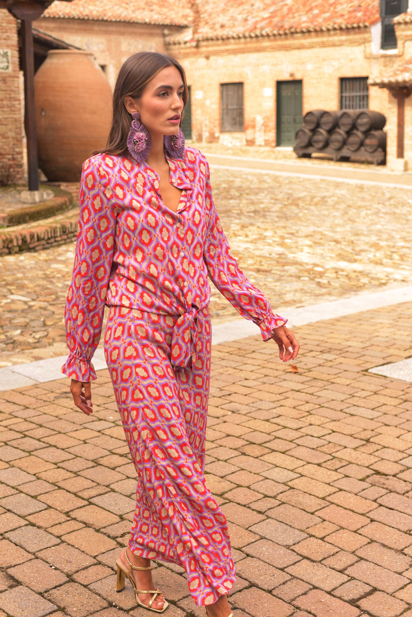 VESTIDO BODA MANNIT CHIMPANCE LILA 6