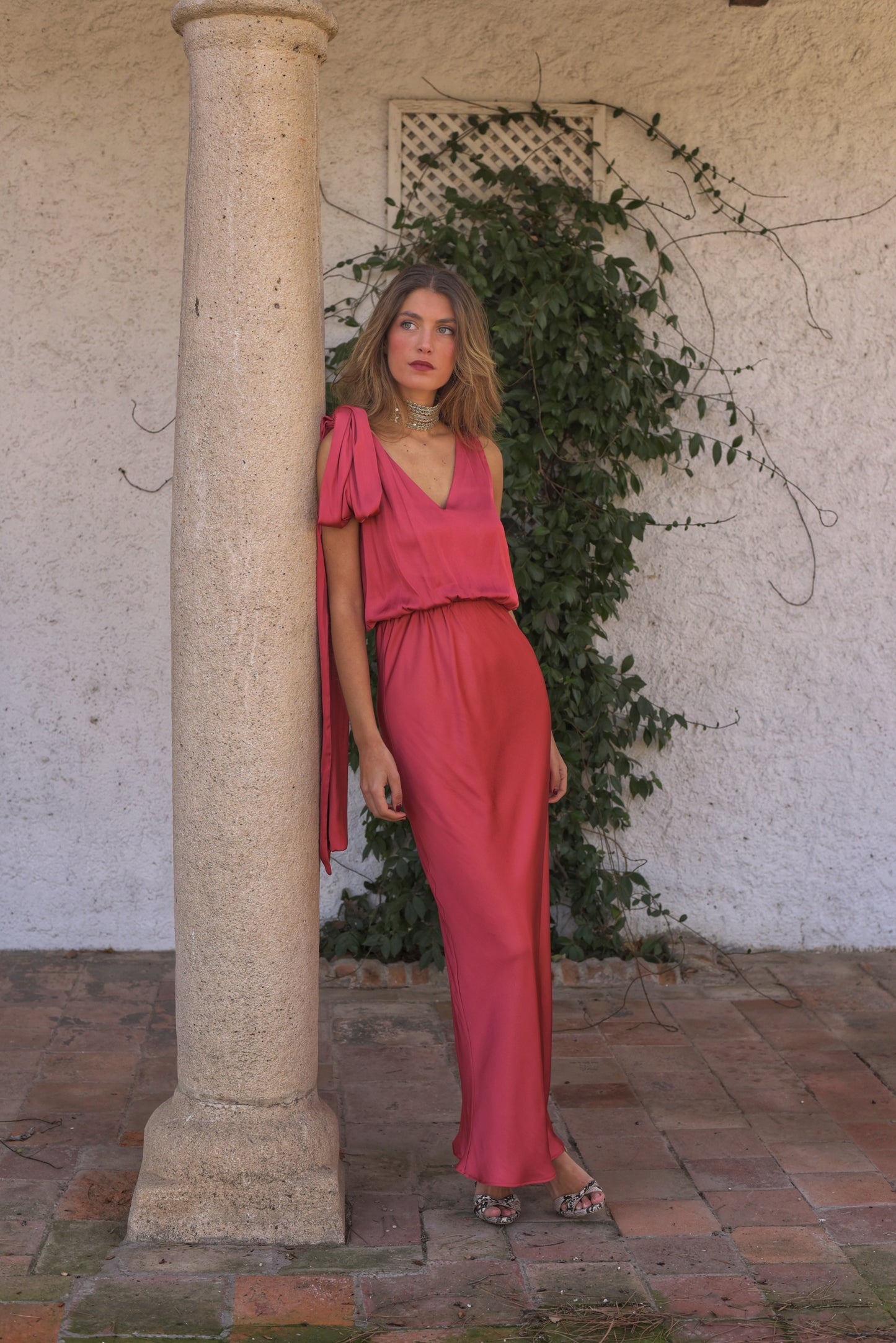 VESTIDO FIESTA ANTILOPE CORAL 8