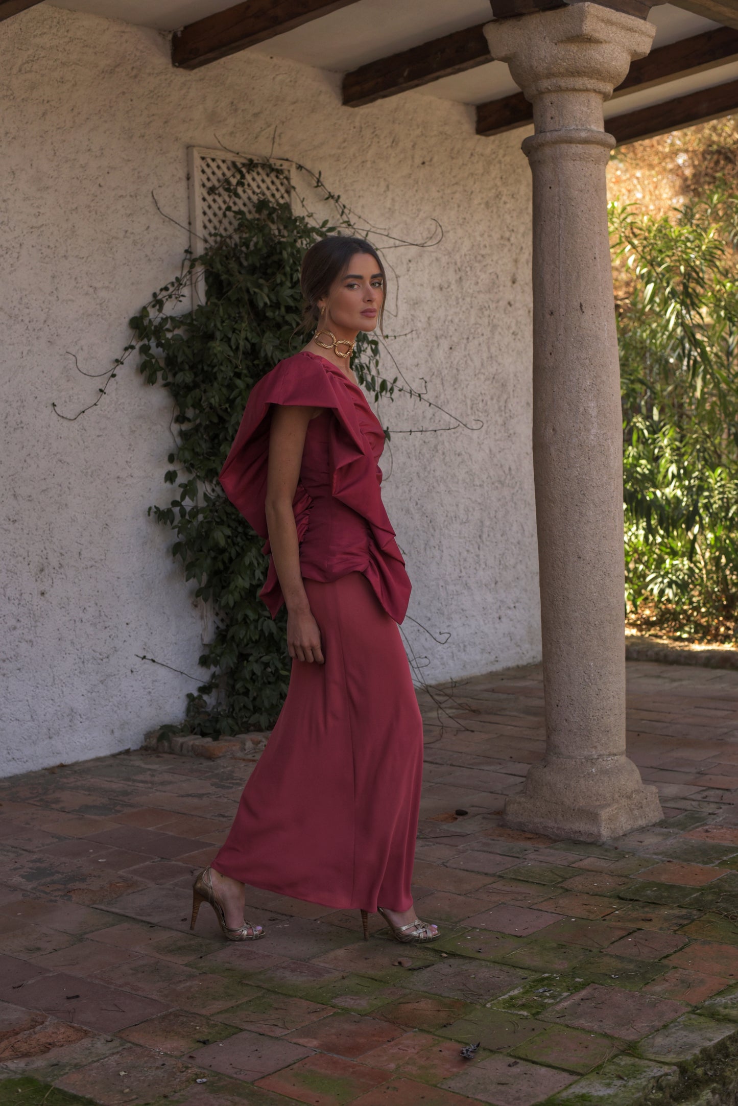 VESTIDO FIESTA MANNIT LEONA CORAL 3