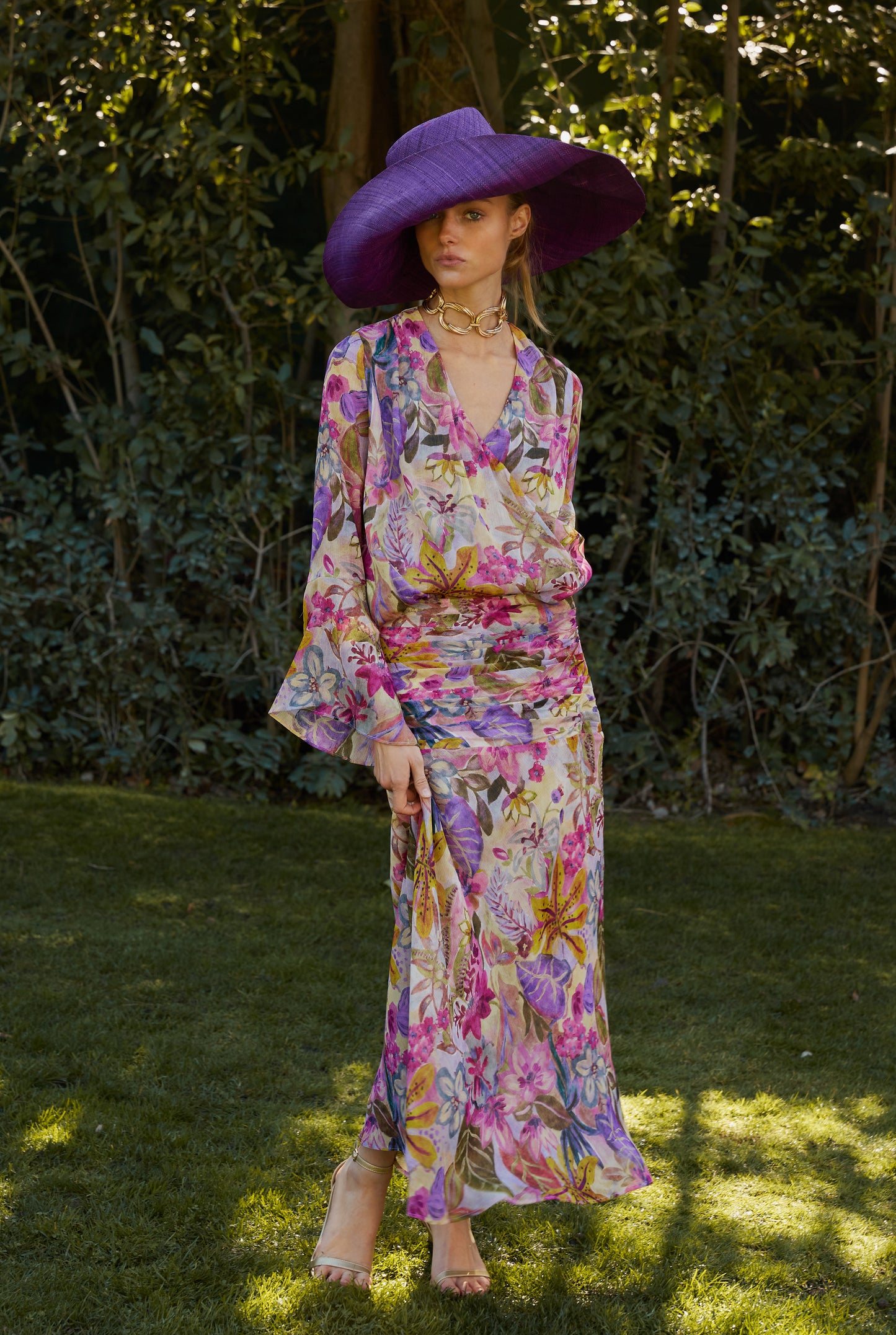 Conjunto de flores Posidonia roxas