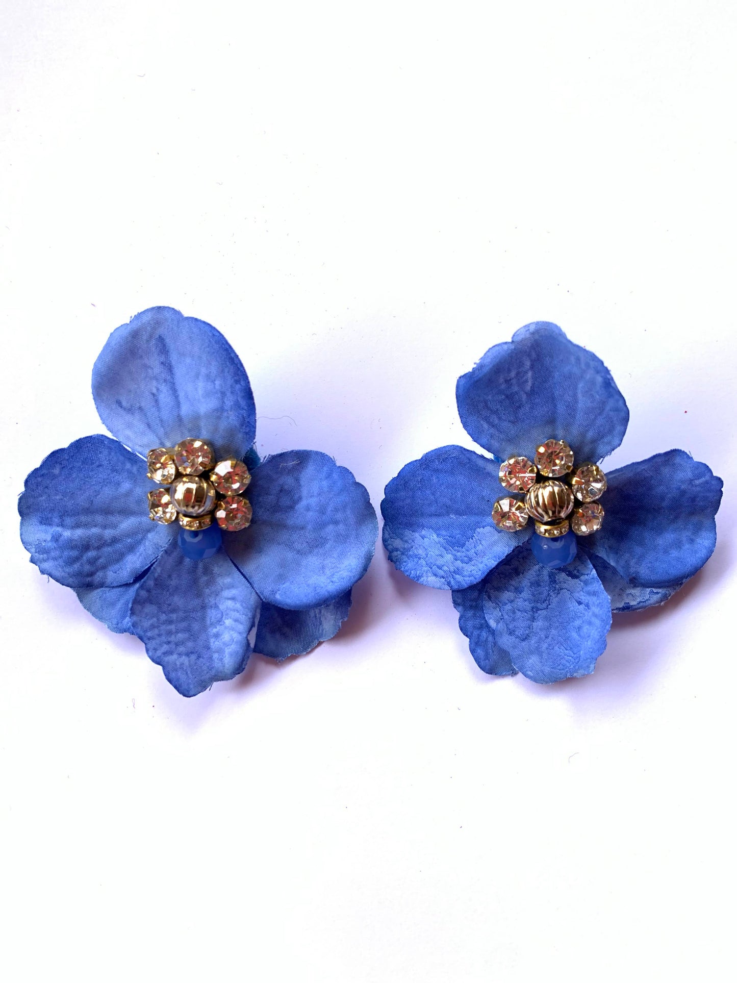 Blue Flower Earring