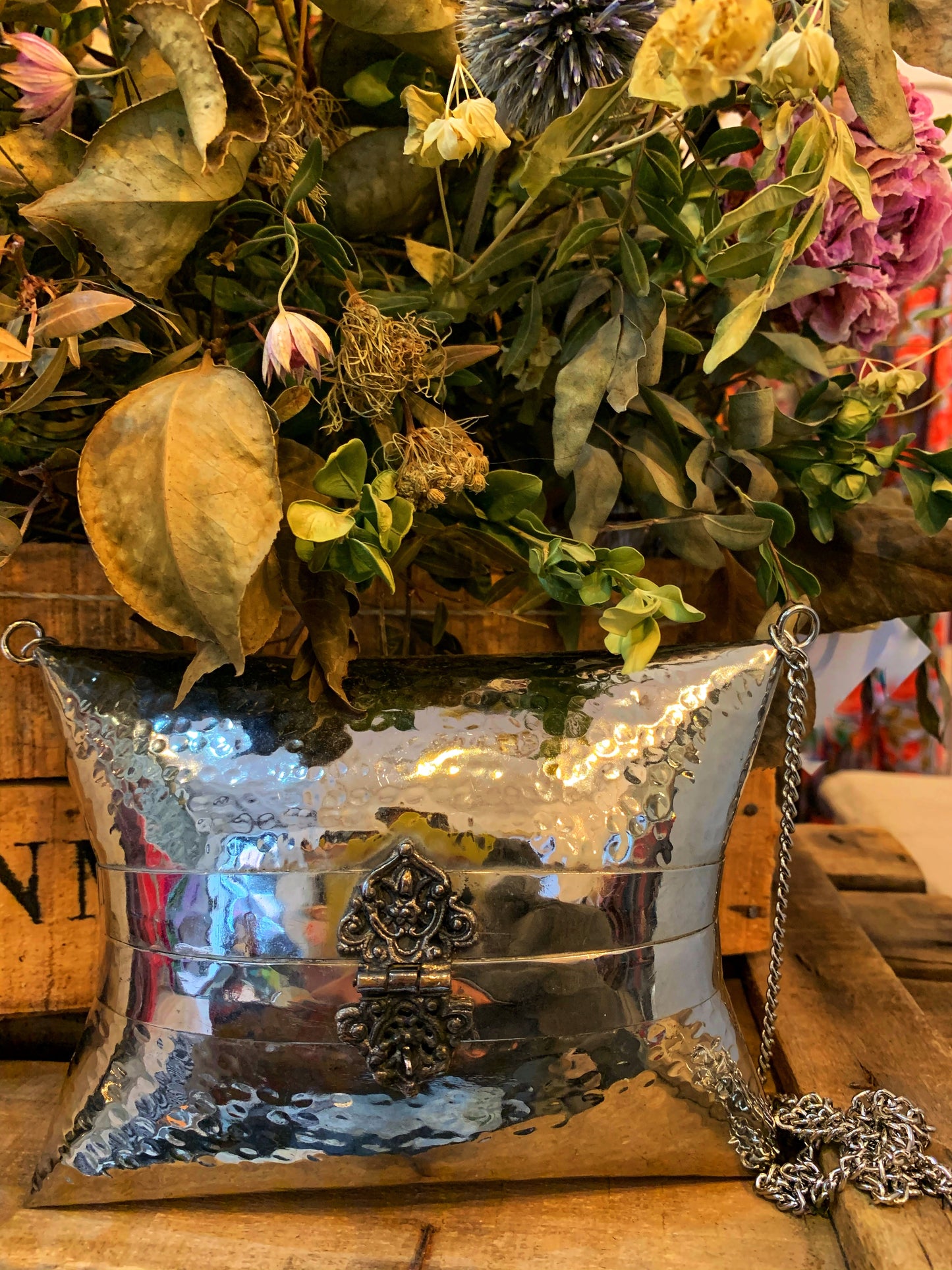 Silver candy box
