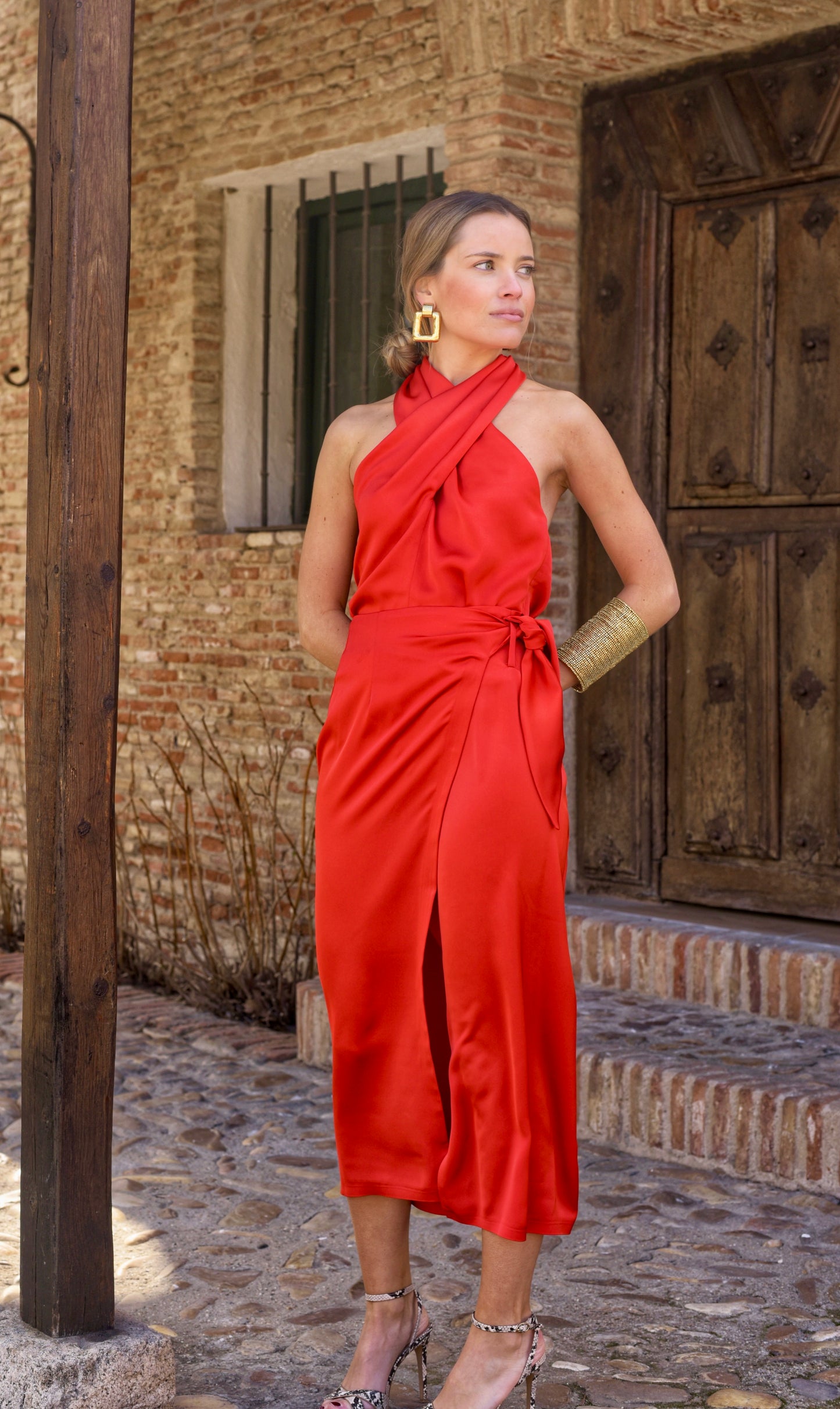 Conjunto Santorini rojo