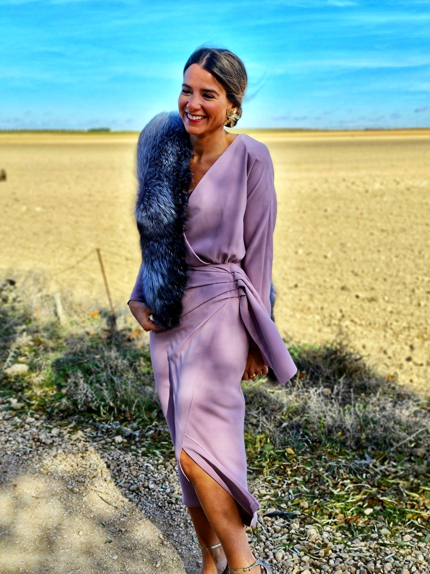 Mauve Stockholm dress