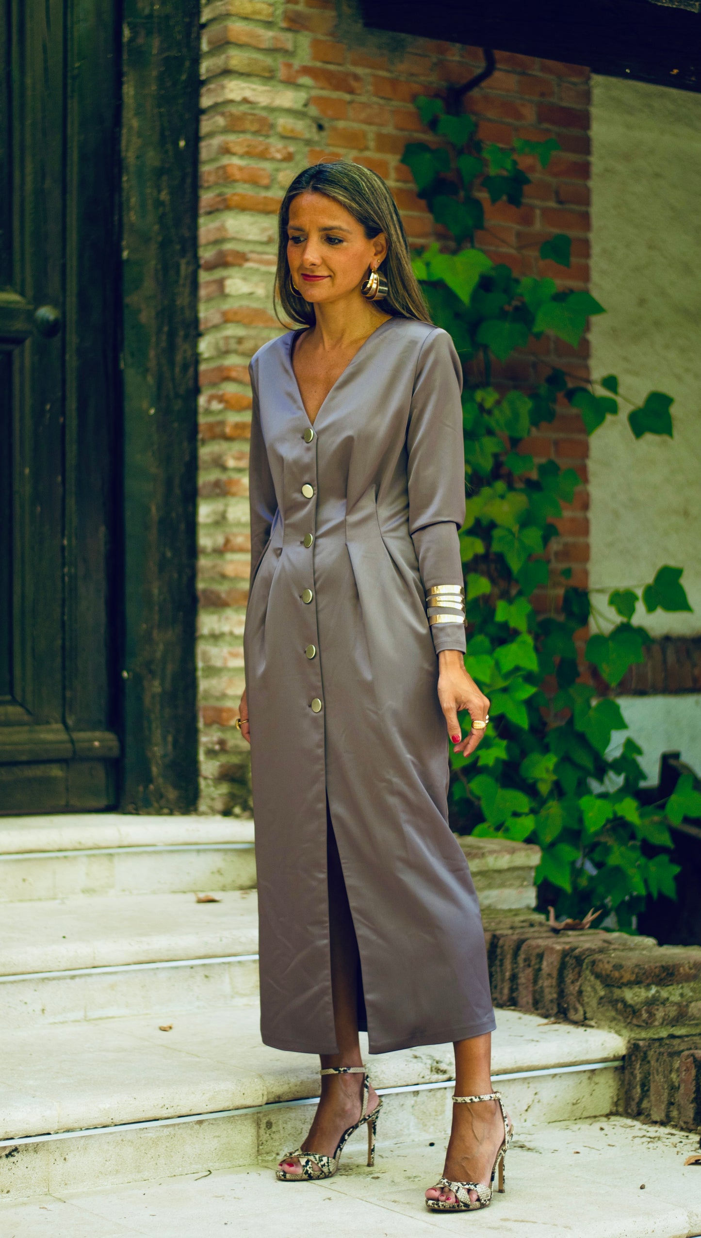 Taupe Versailles dress