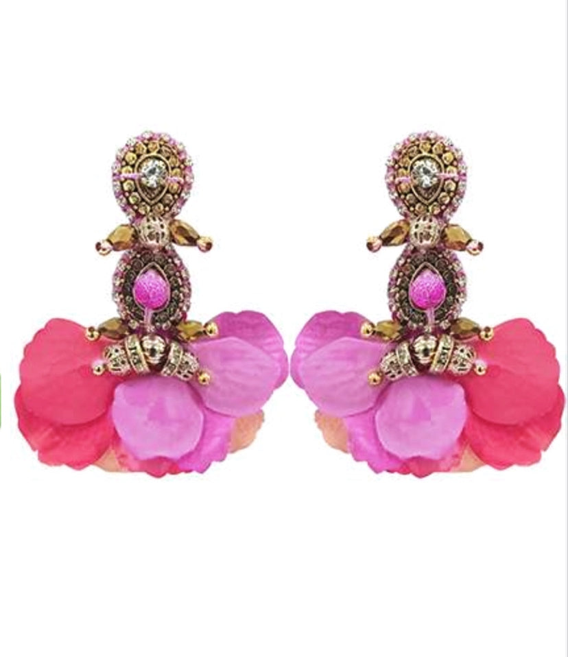 Masai coral earring