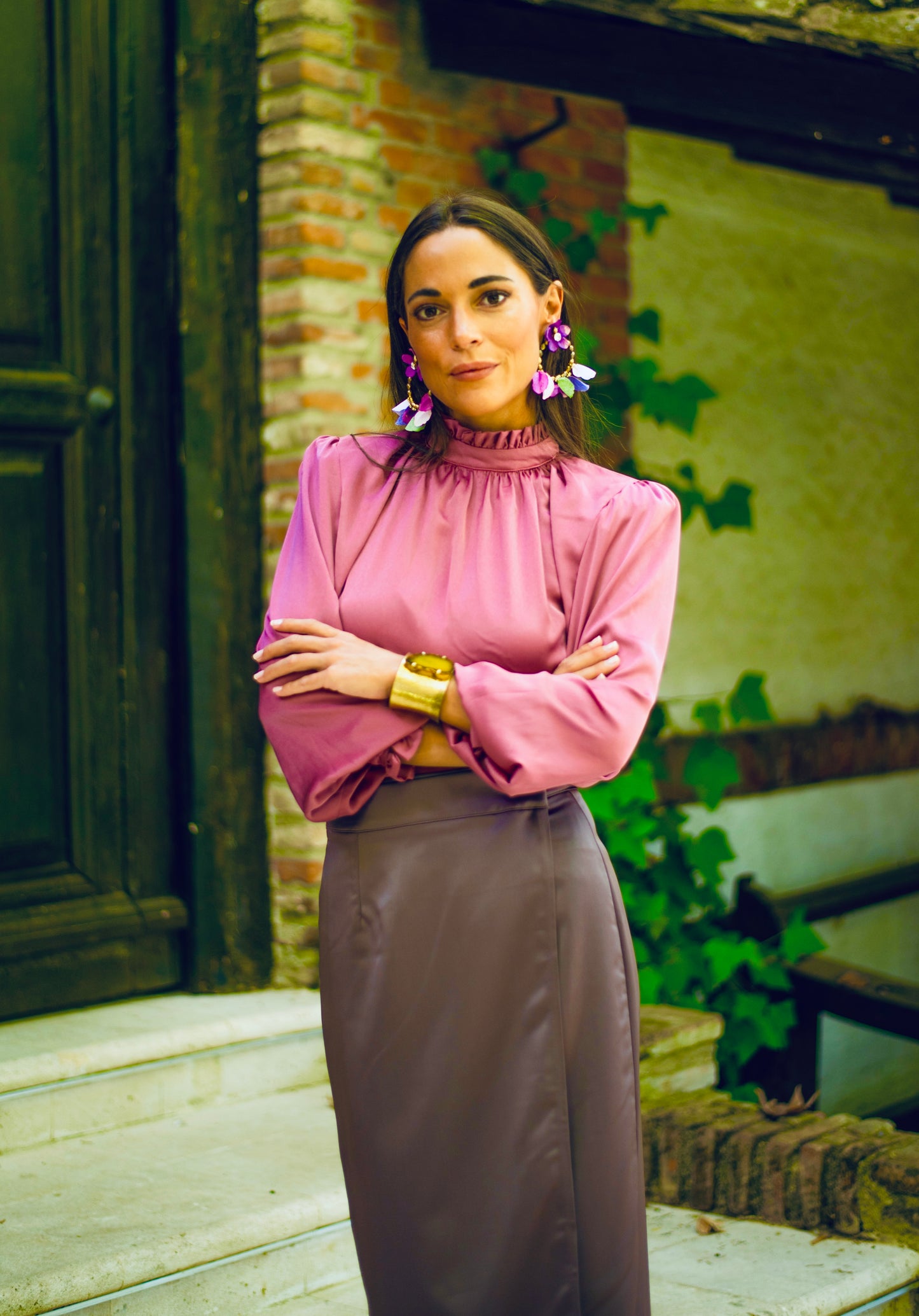 Conjunto Keops rosa y topo