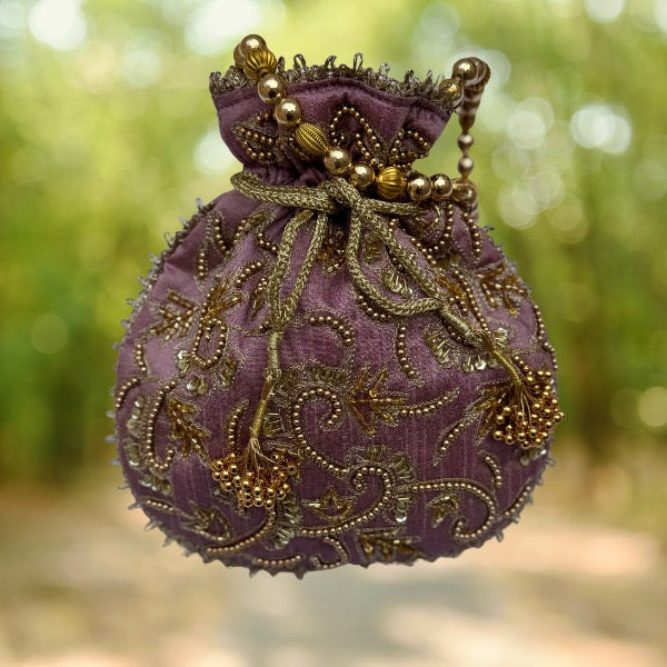 Bolso- Saquito tono rosa/lila