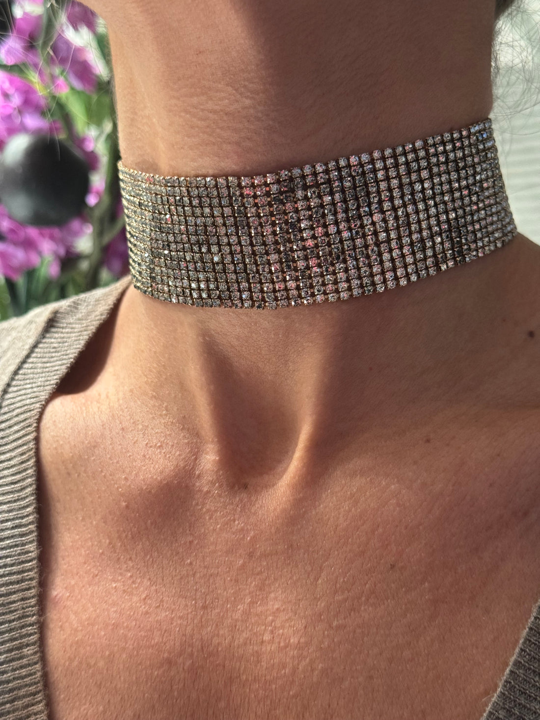 Choker cristalitos strass