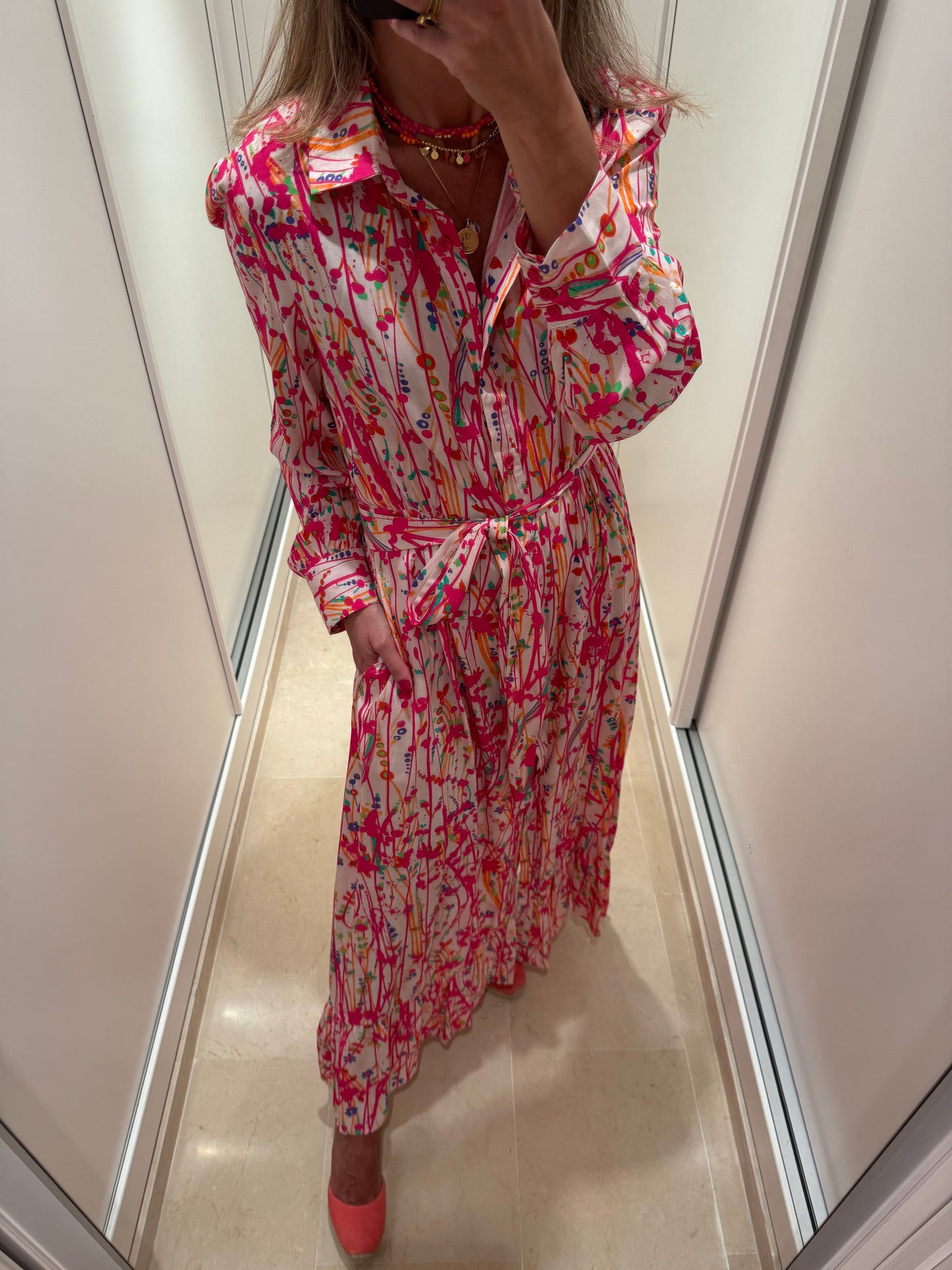 Camisero pinceladas fresa