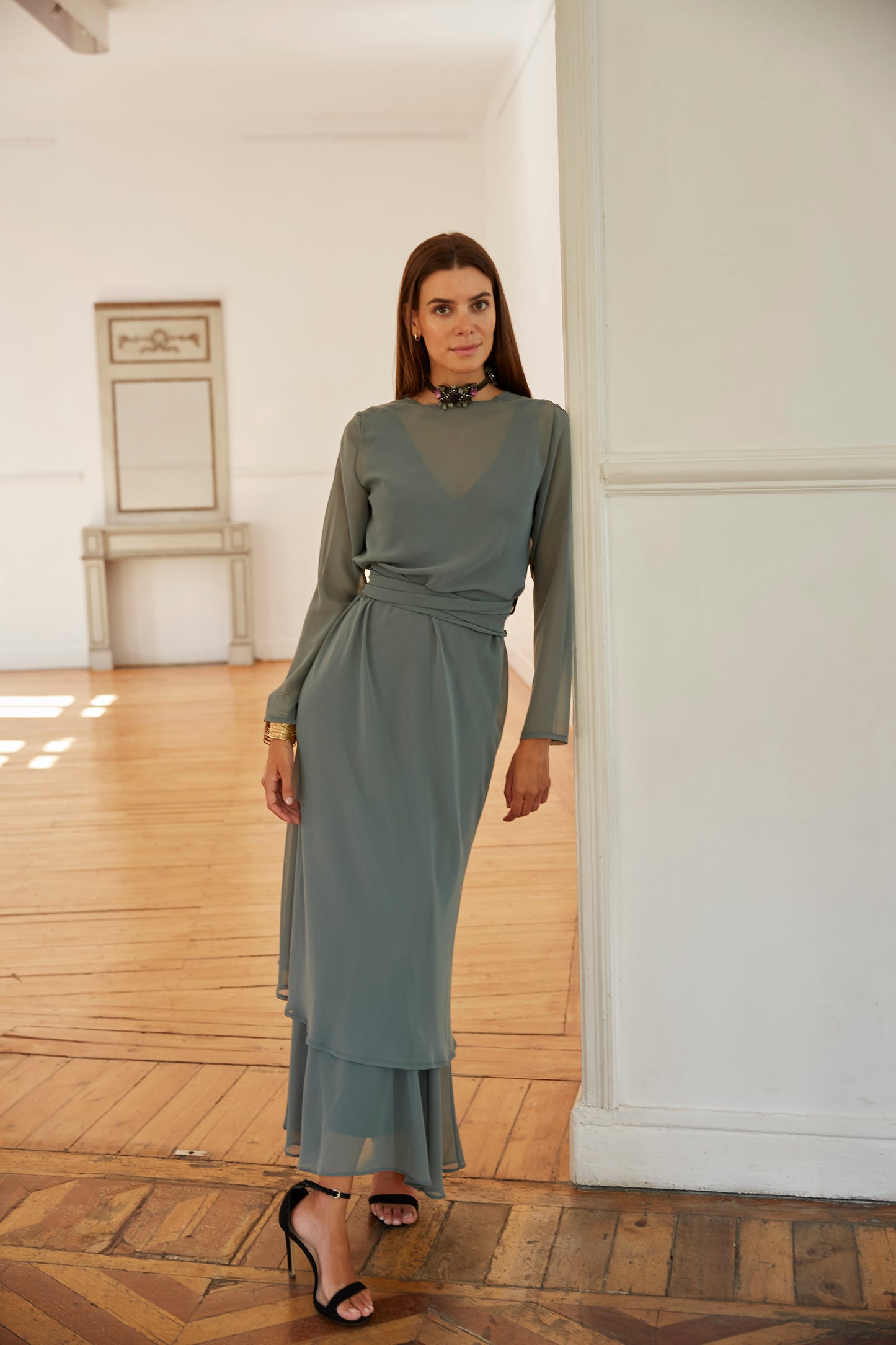 Sabina green dress
