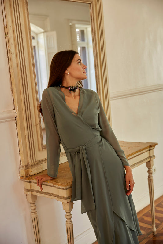 Sabina green dress