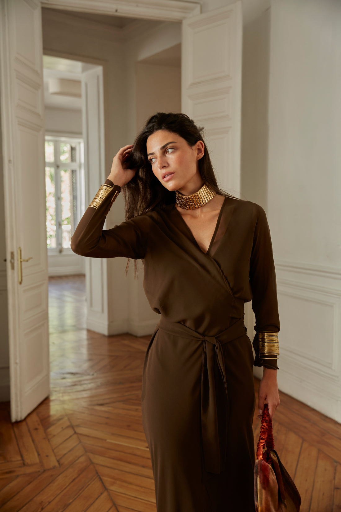 Vestido Sabina marrón