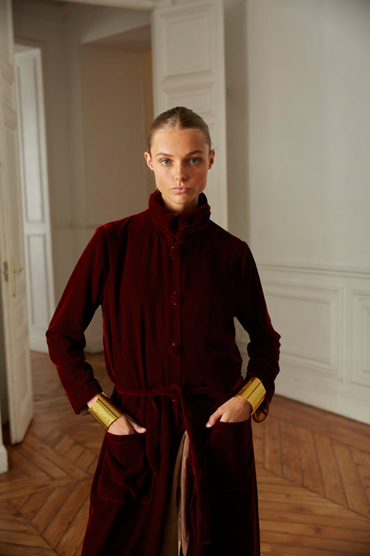 Burgundy Oak Coat