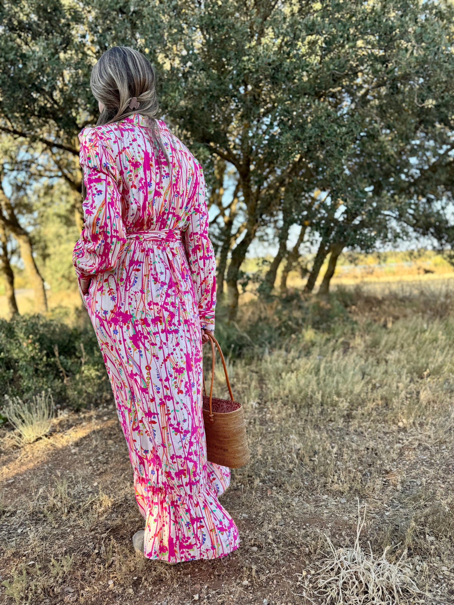 Camisero pinceladas fresa