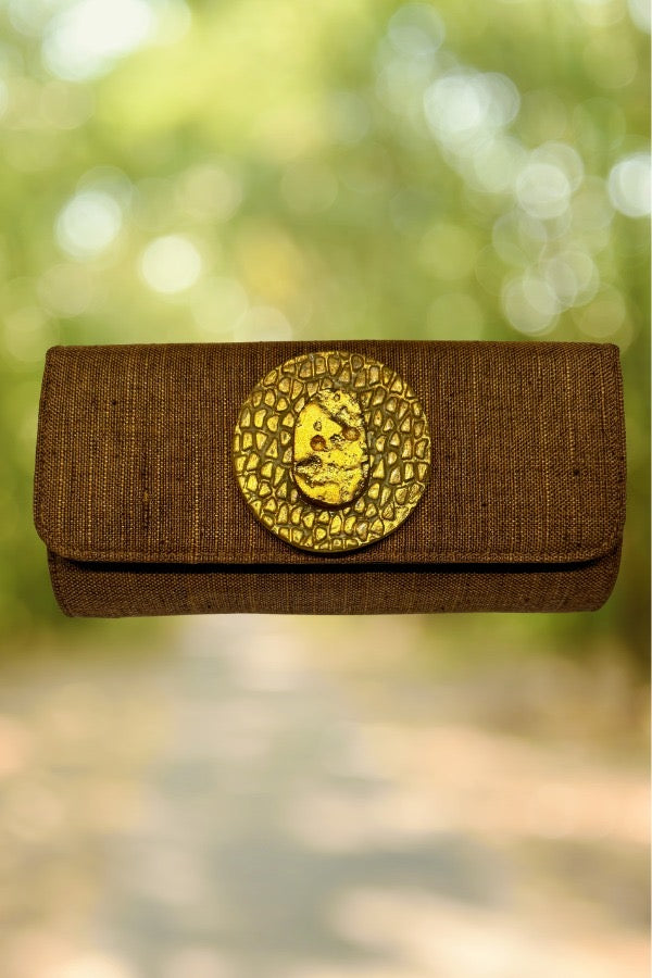 Cartera piedra marrón