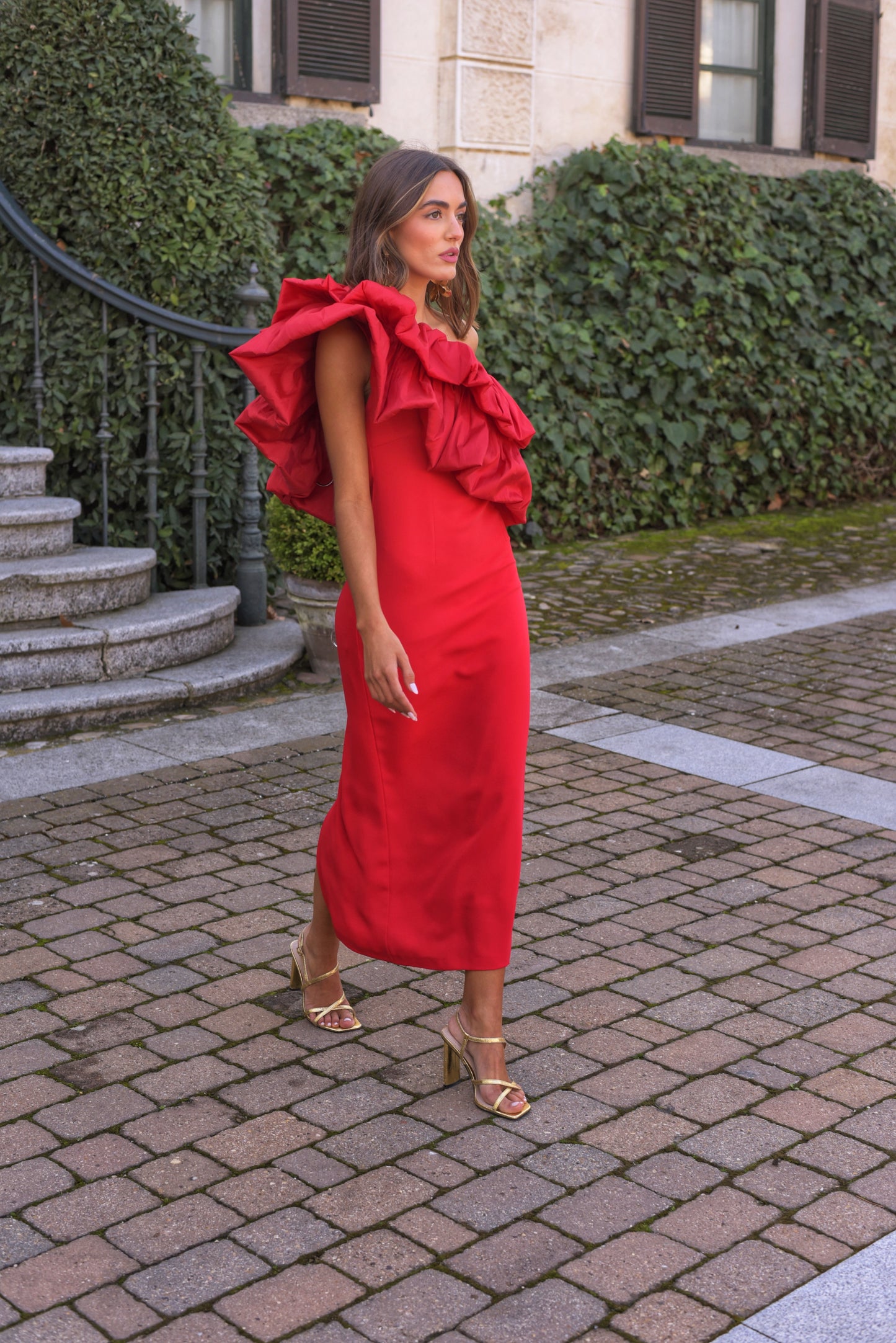 Vestido Lady Anaconda rojo