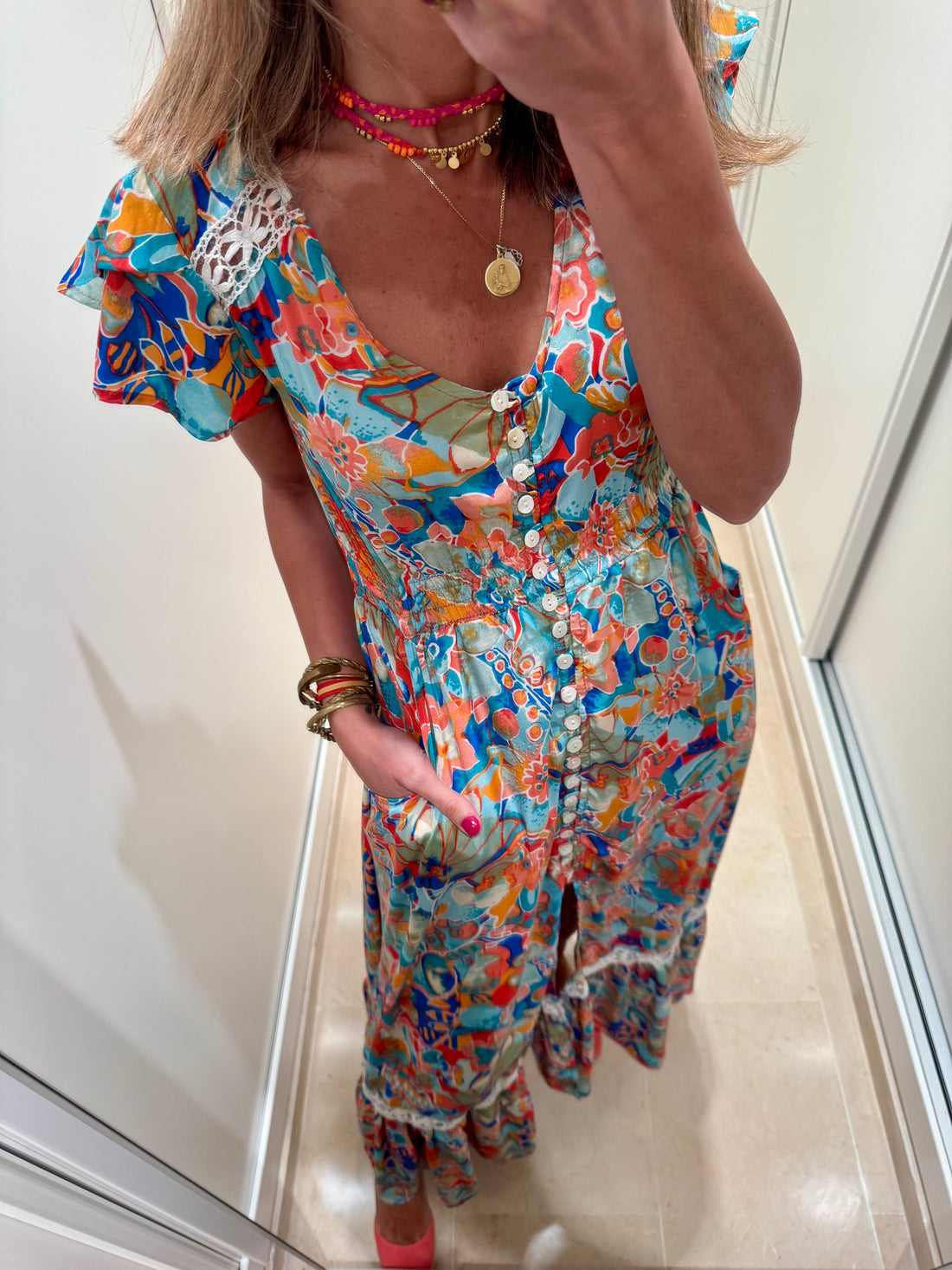 Vestido caramelos verde