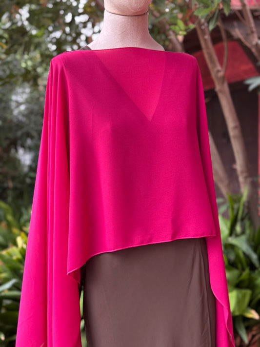Capa de gasa fucsia