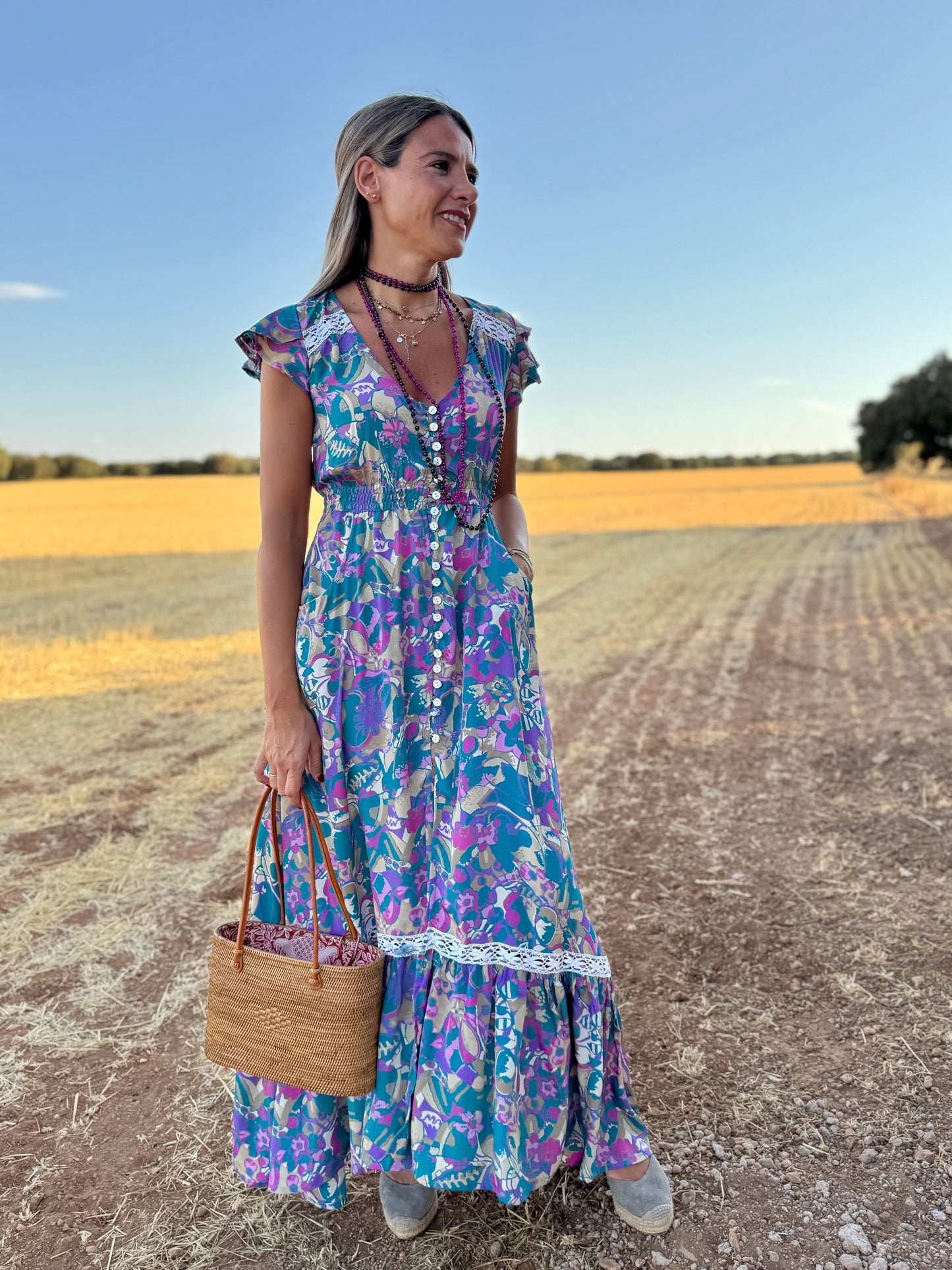 Vestido caramelos azul