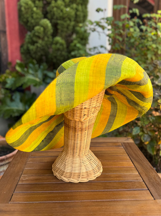 Pamela with green/lime stripes