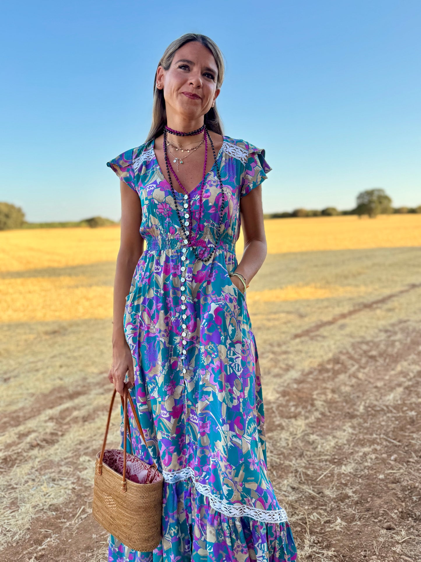 Vestido caramelos azul