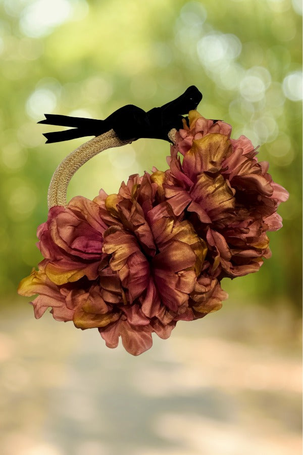 Gargantilla flores rosa