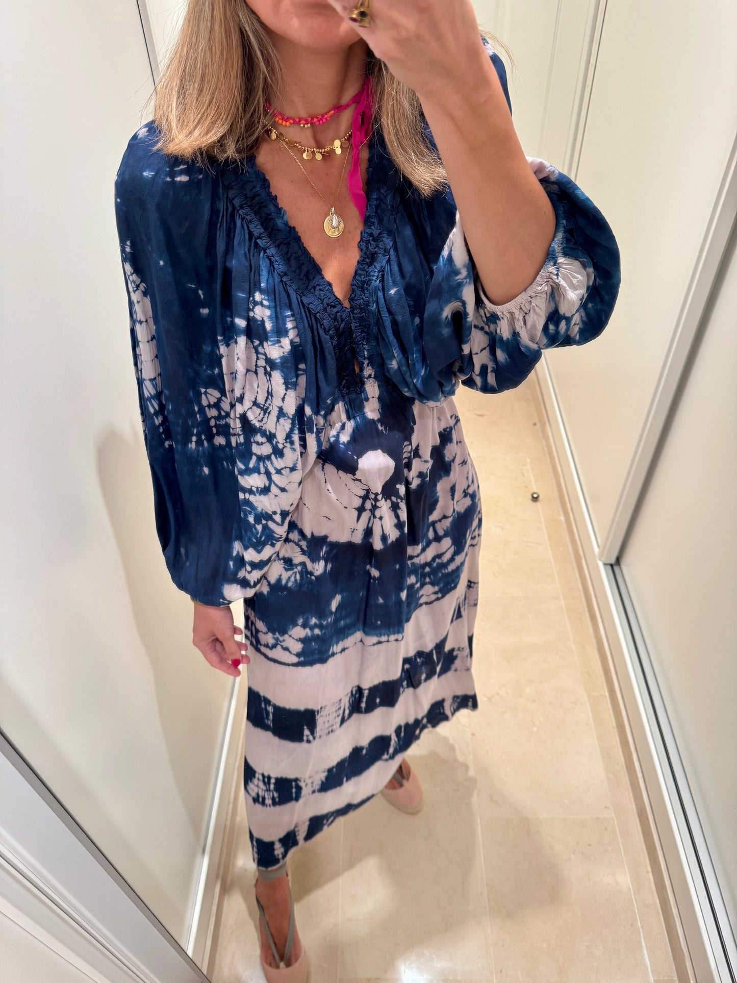 Vestido aguas azul