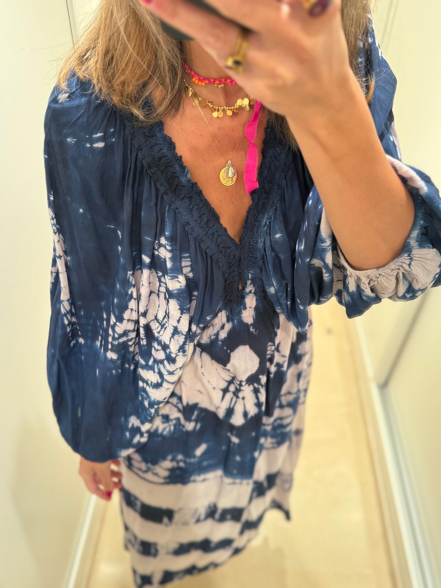 Vestido aguas azul