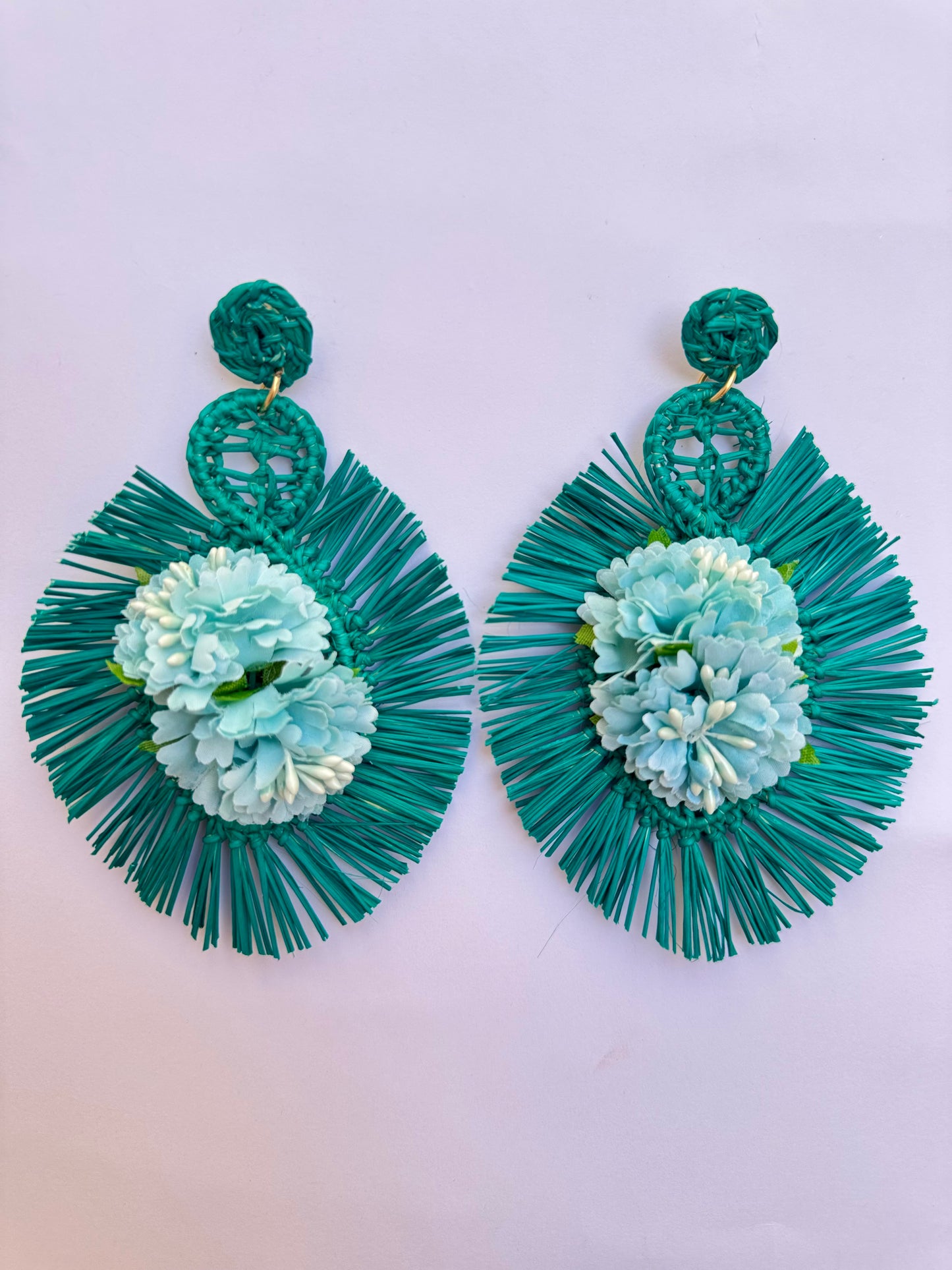 Duck blue Jacarta earrings
