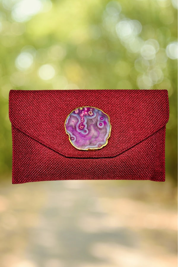 Cartera piedra buganvilla