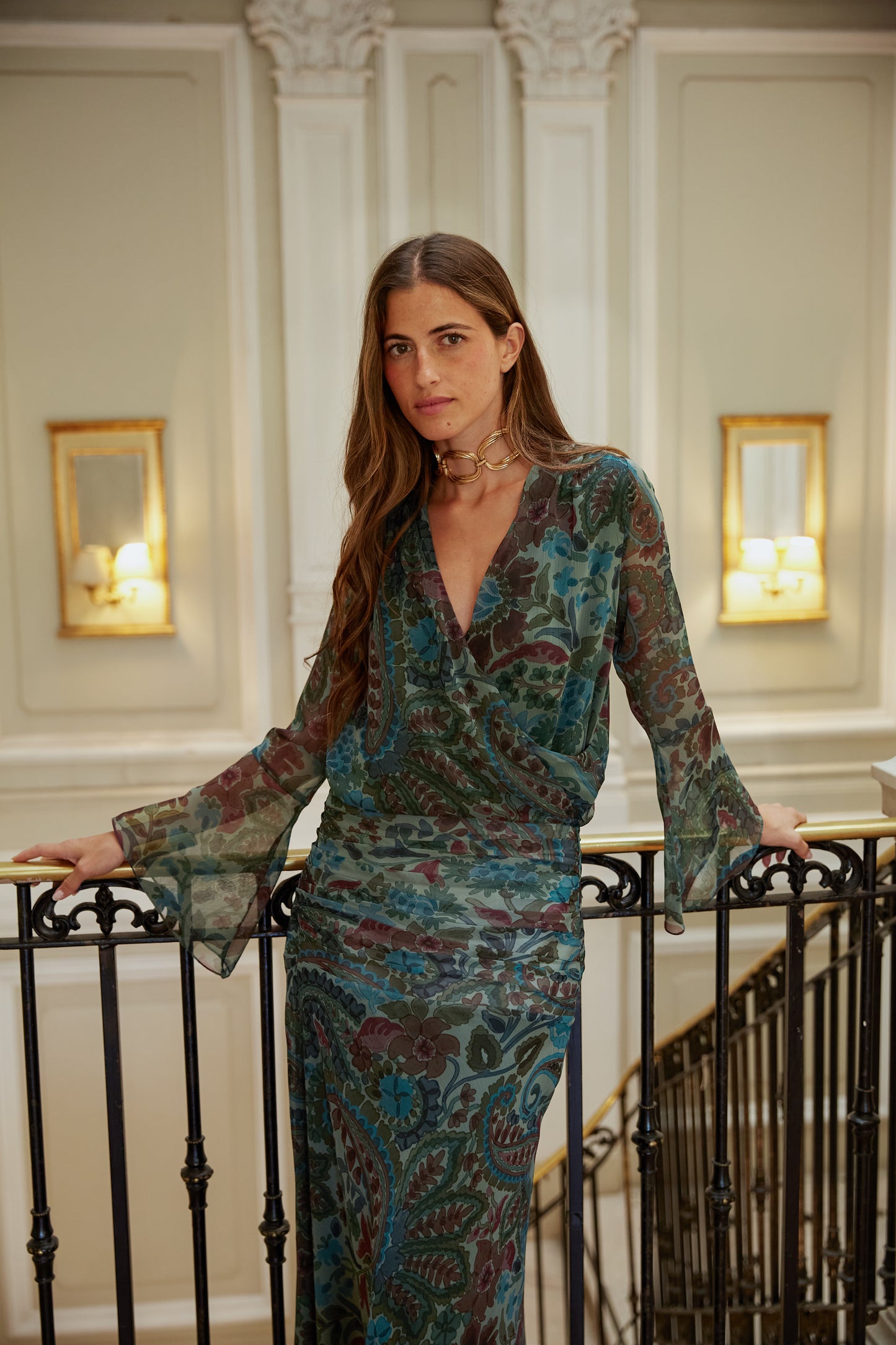 Conjunto Abedul flores verde