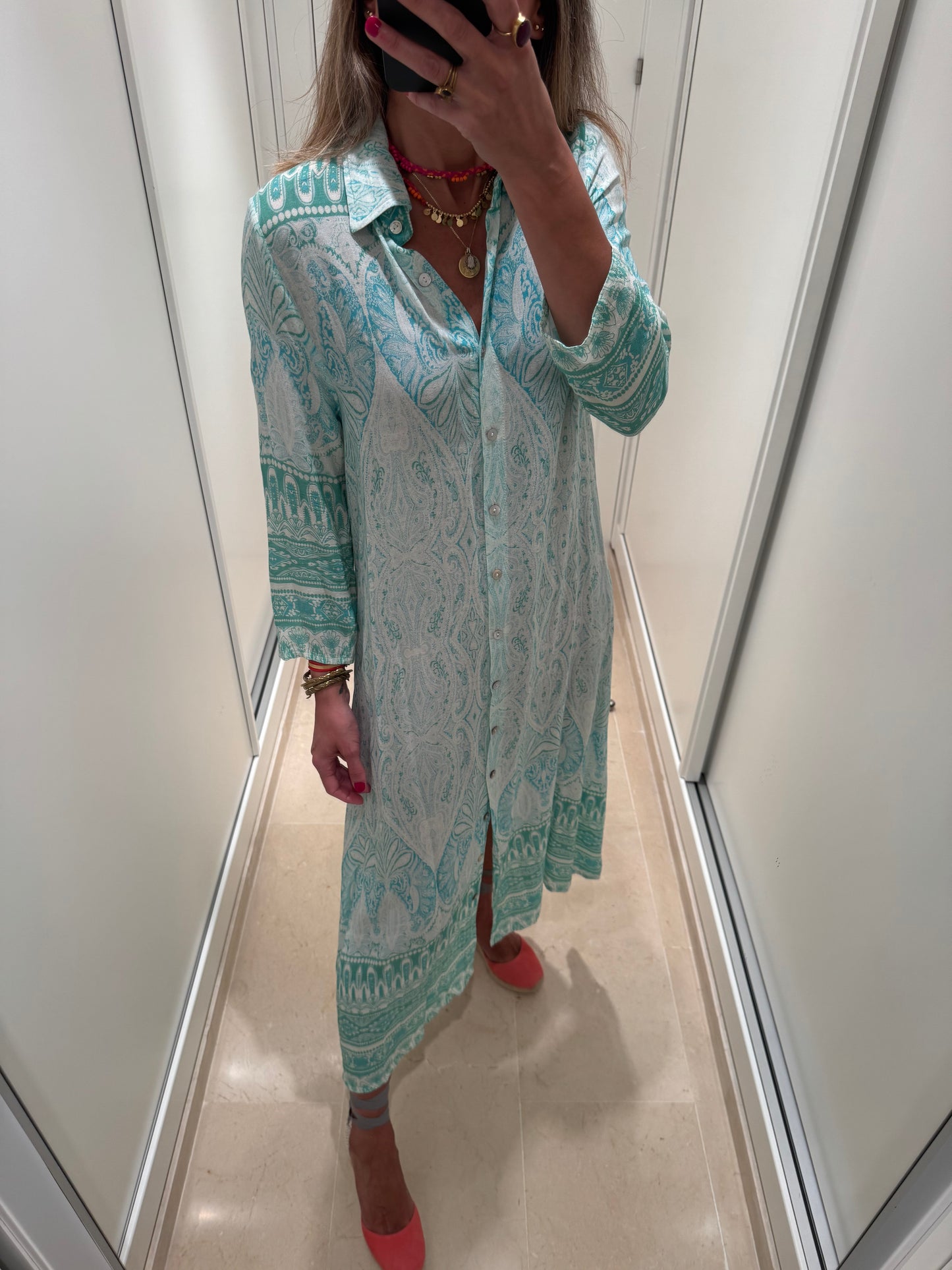 Camisero cachemir verde agua