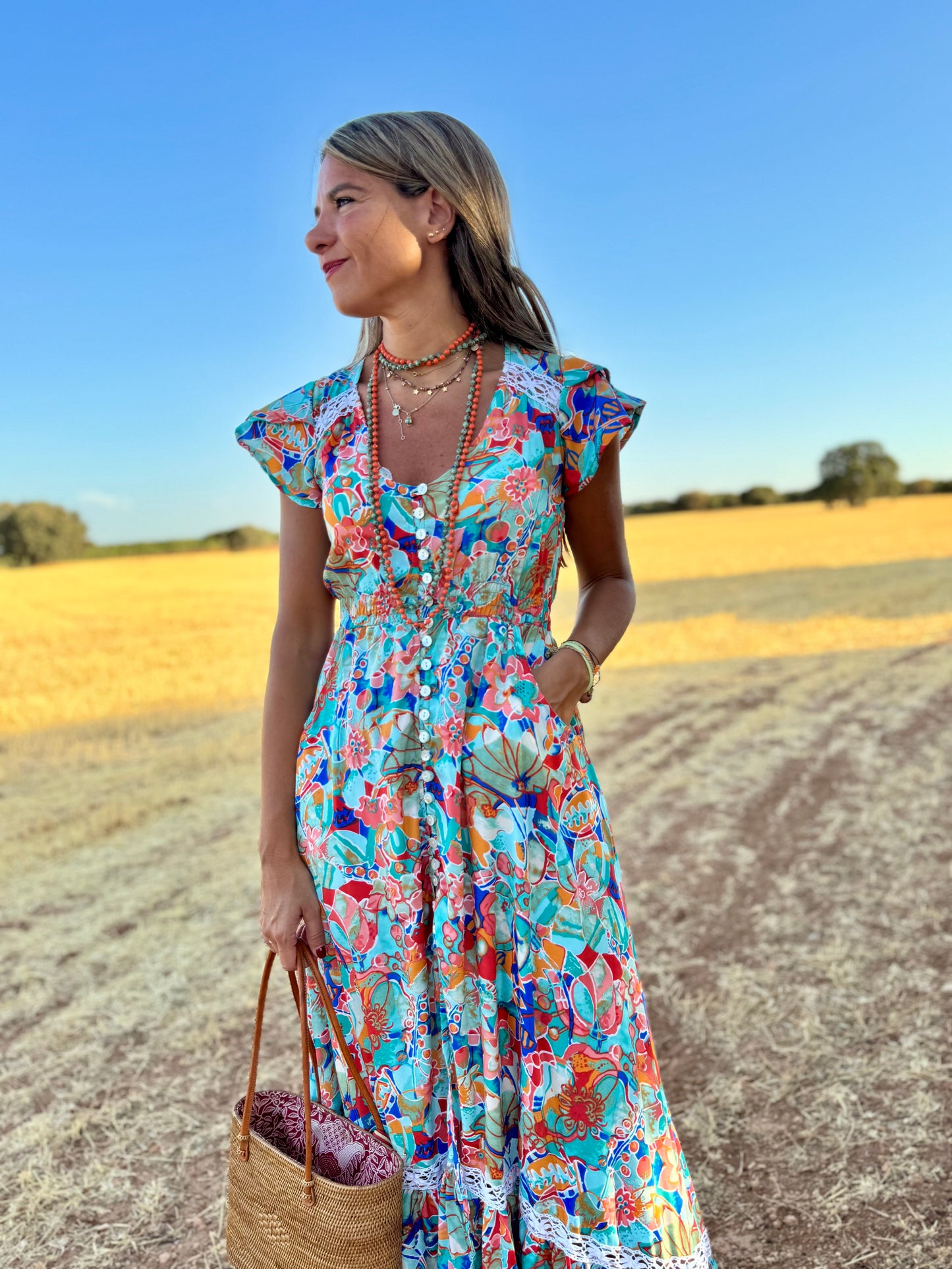 Vestido caramelos verde