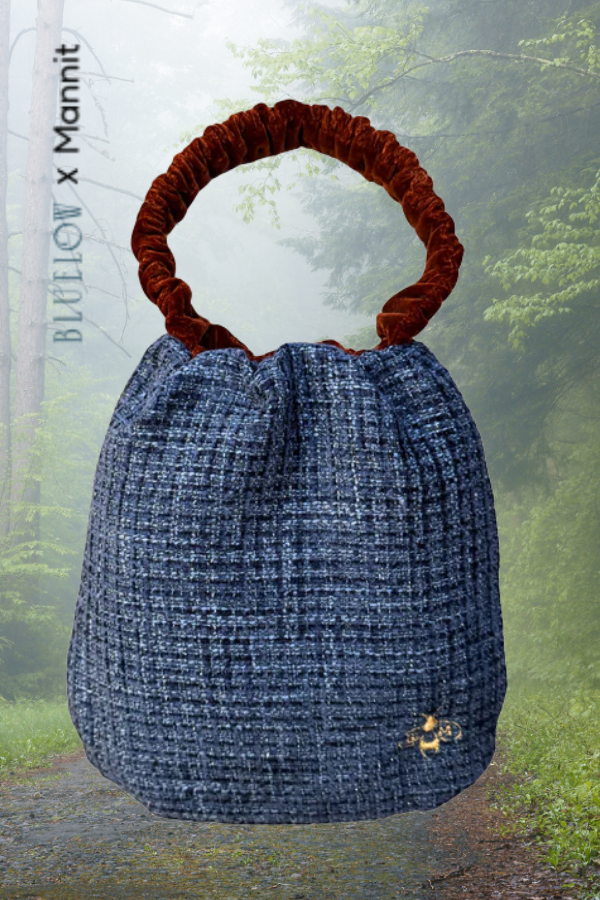 Bolso saquito Céleste reversible