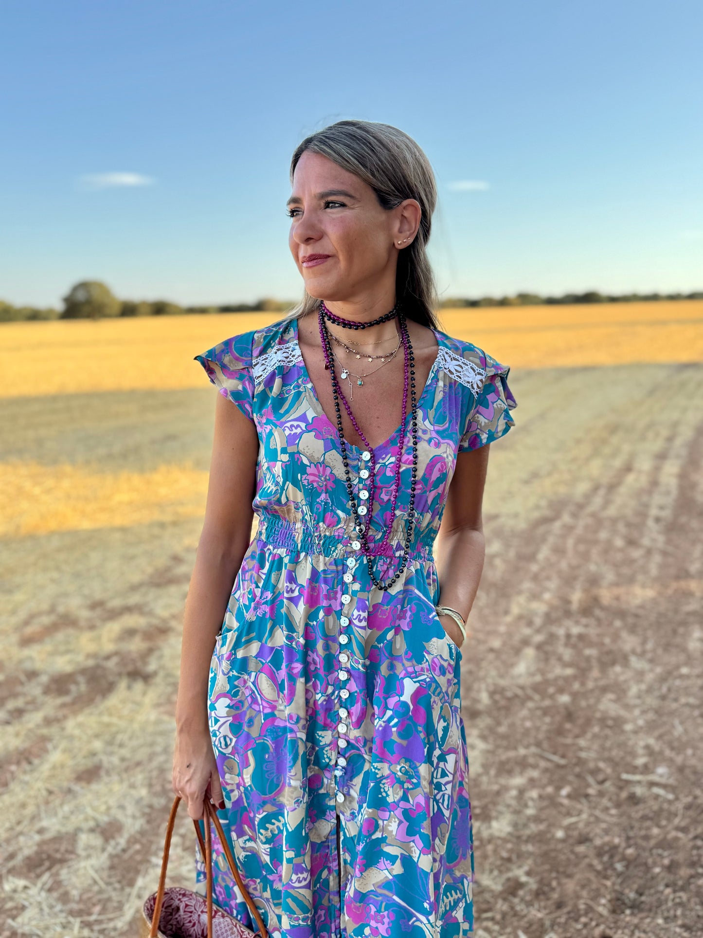 Vestido caramelos azul