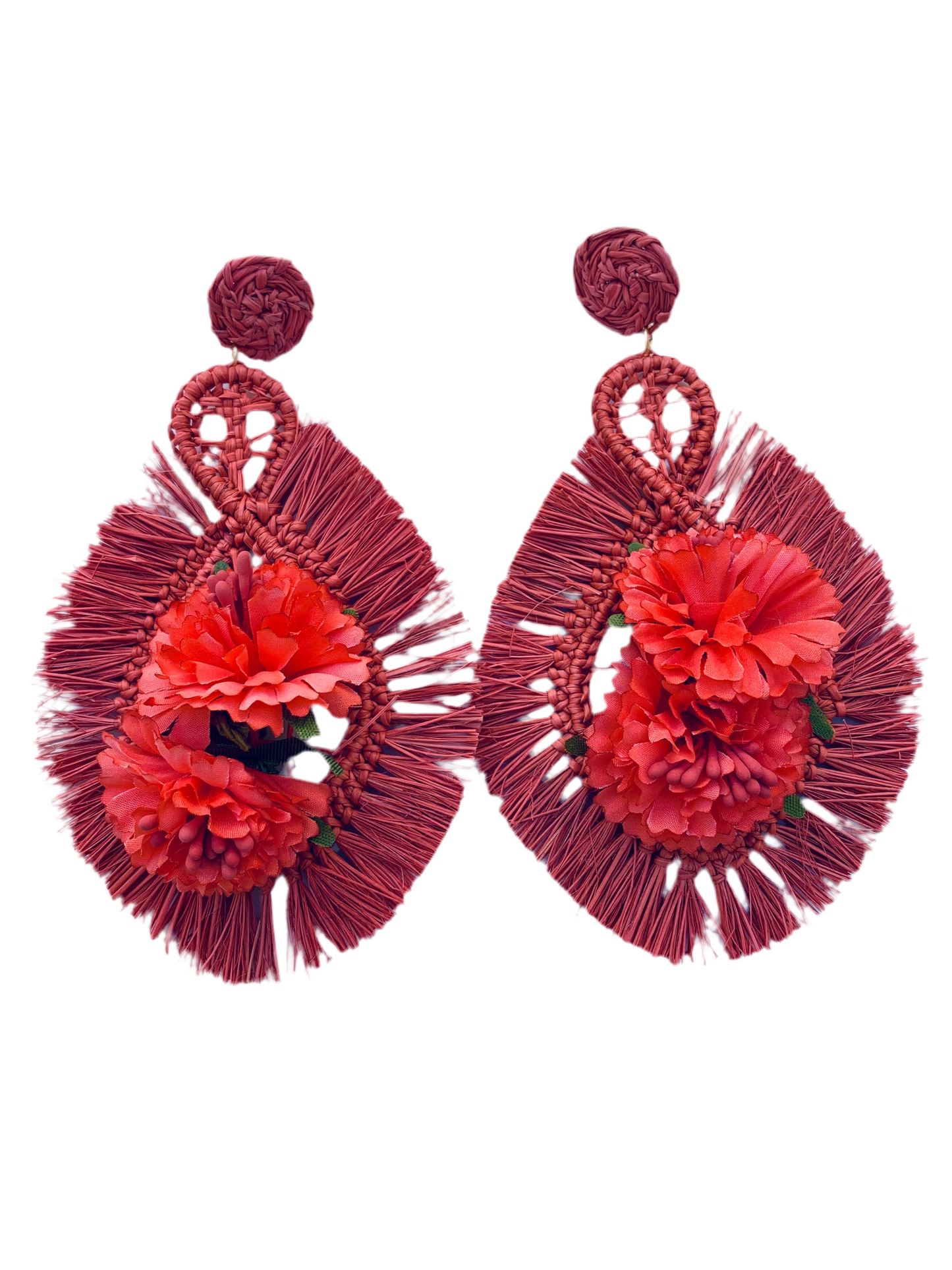 Jacarta coral earrings