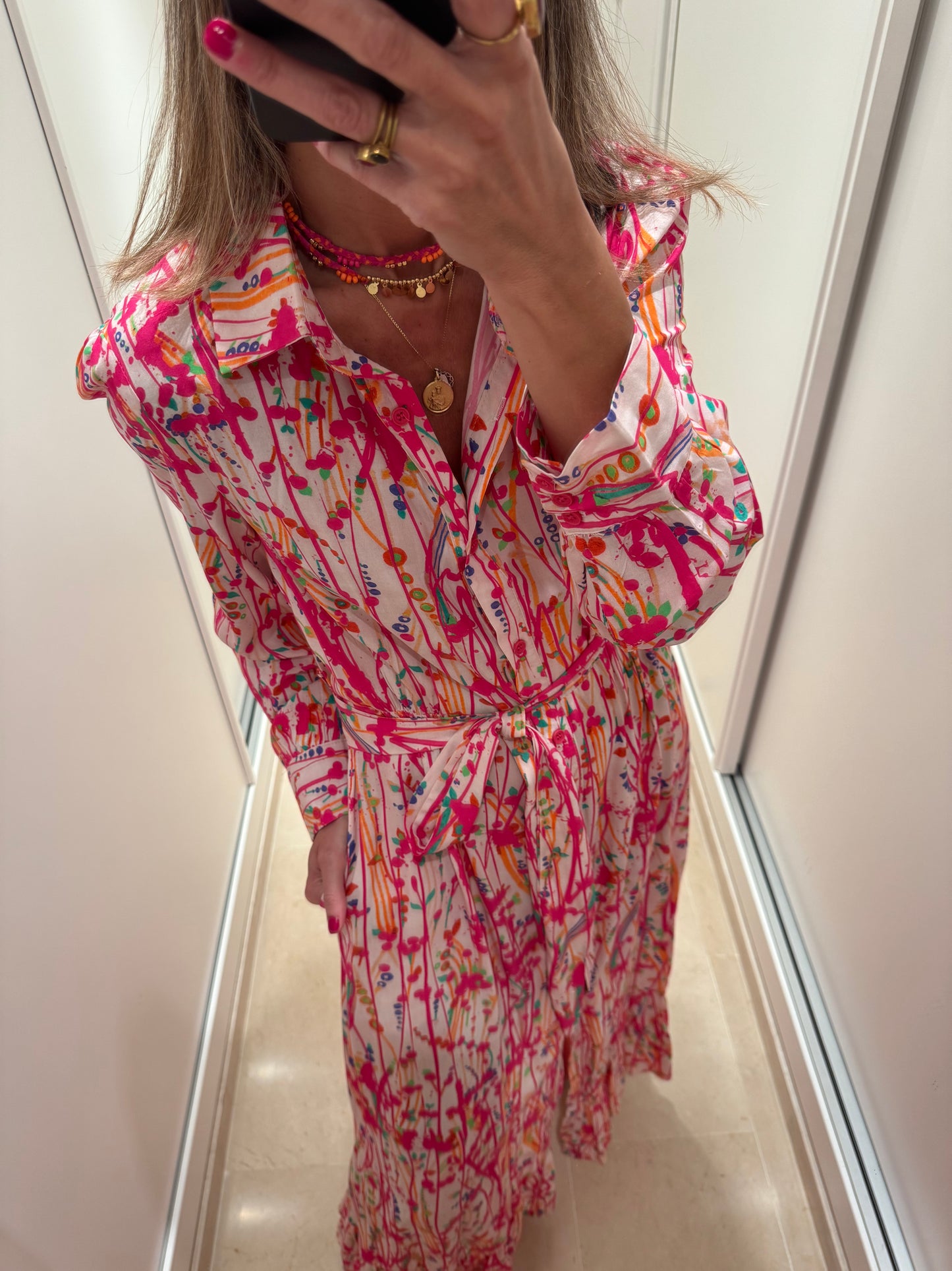 Camisero pinceladas fresa