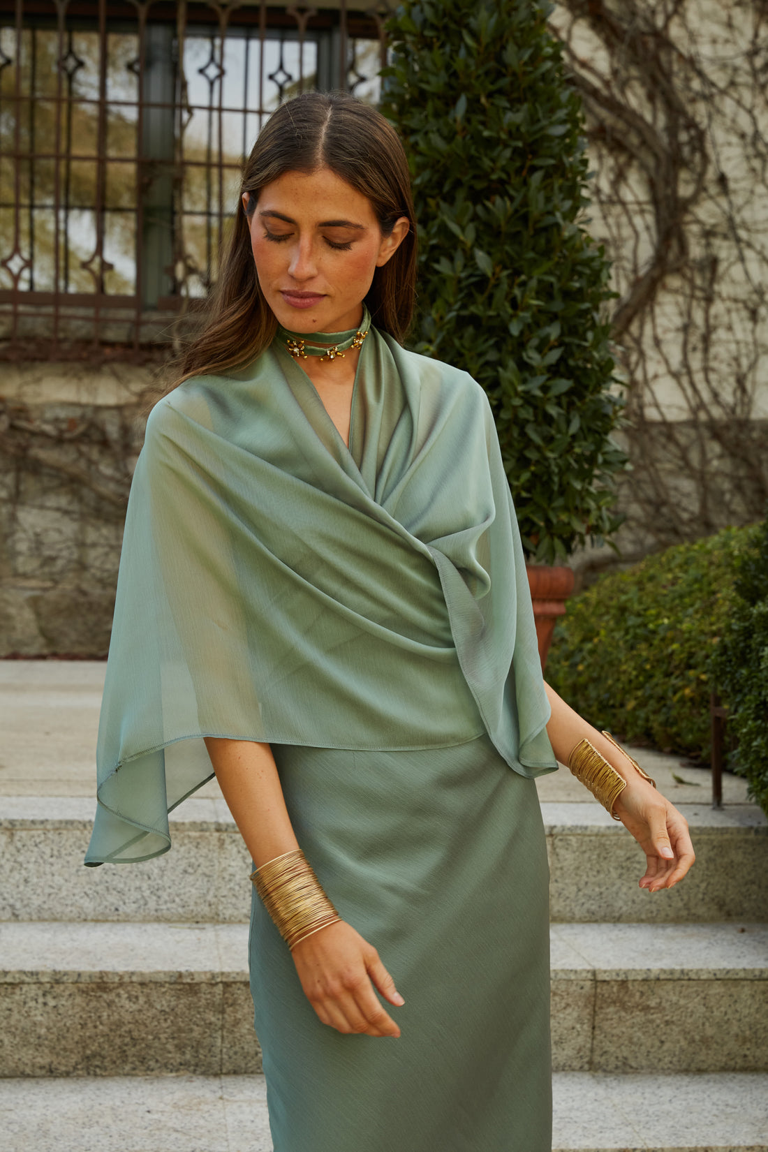 Vestido Salina verde agua