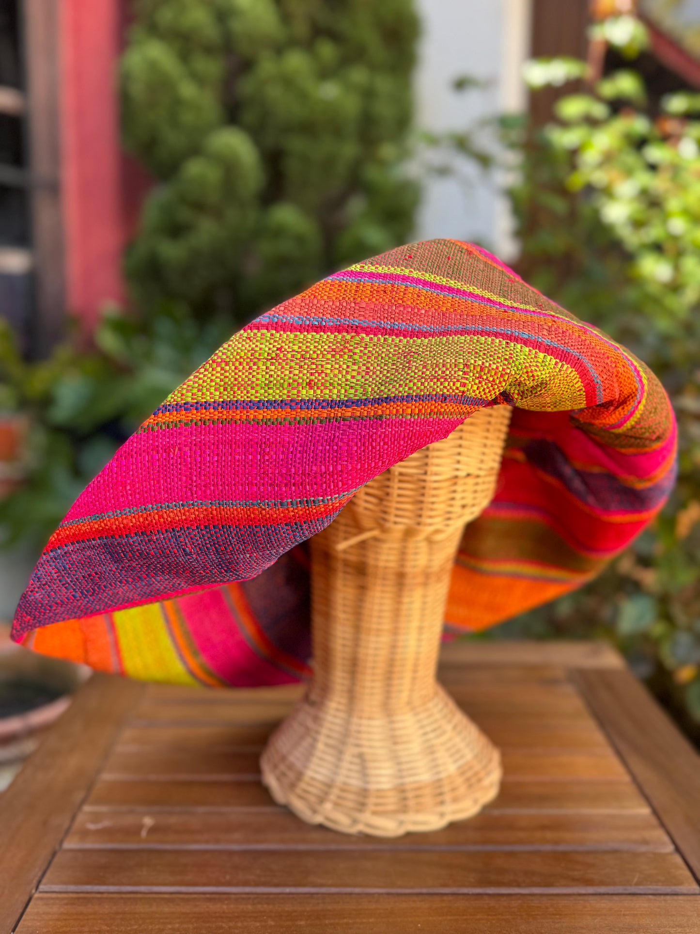 Pamela with green/lime stripes